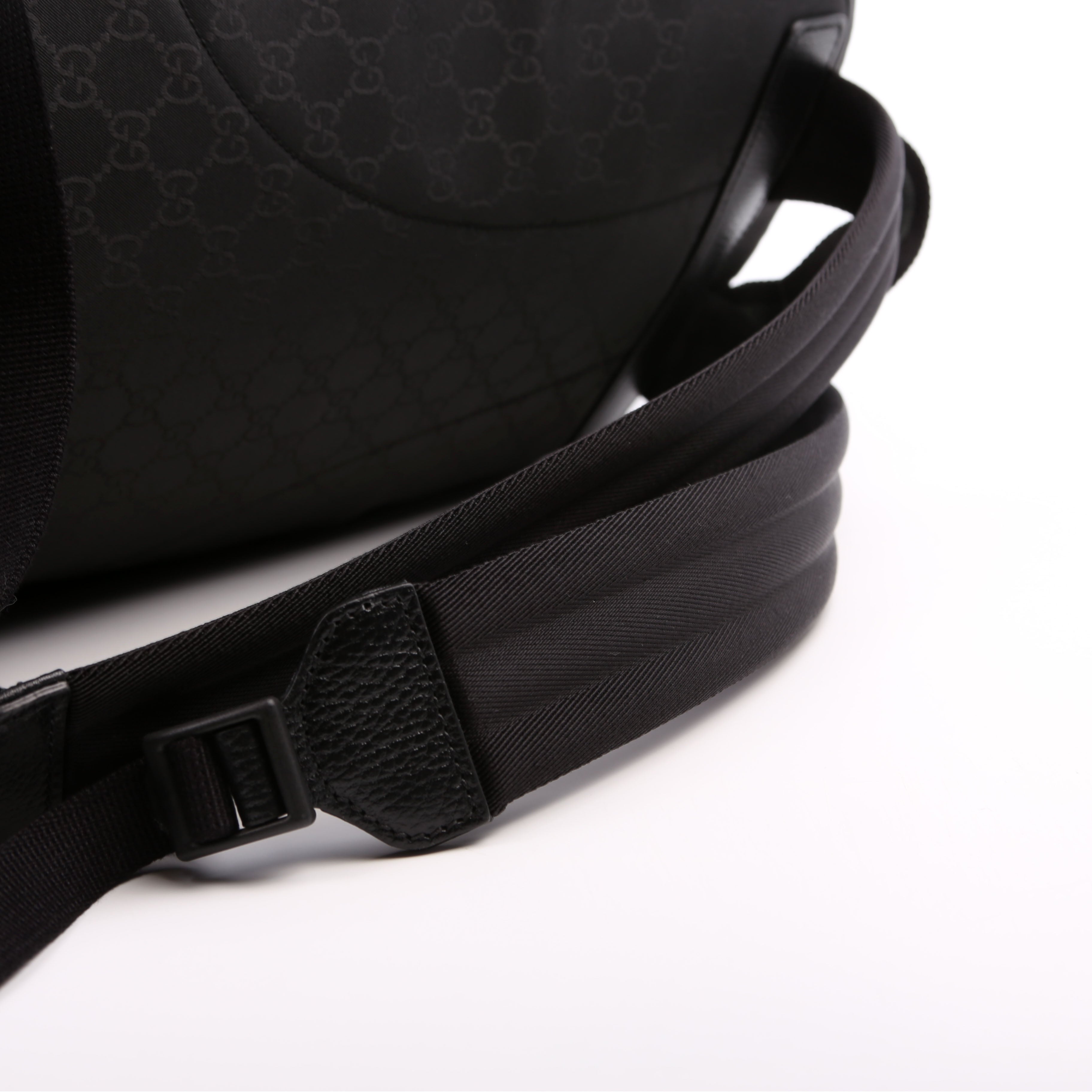 Gucci 449181 GG Nylon Slim Backpack Black