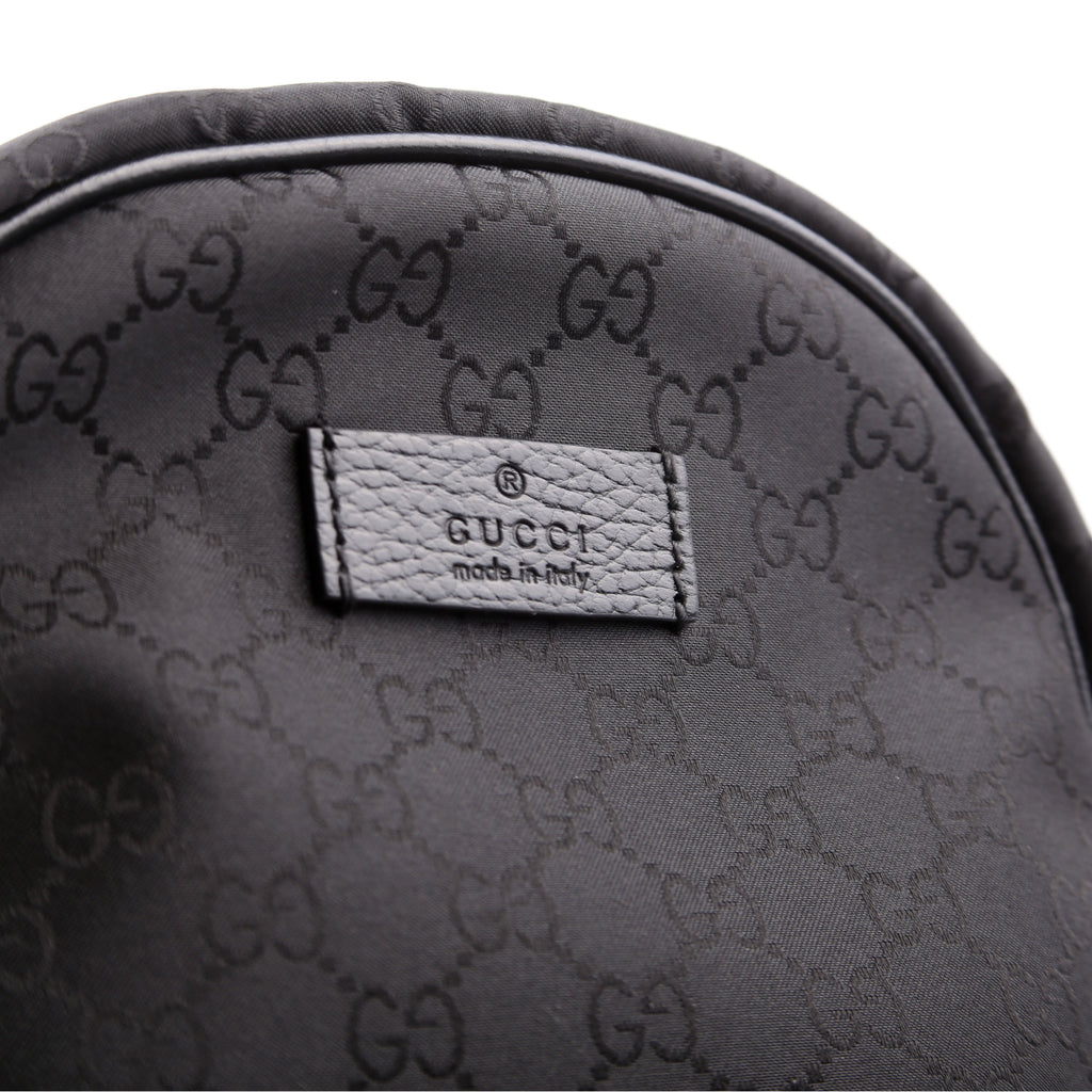 Gucci 449181 GG Nylon Slim Backpack Black