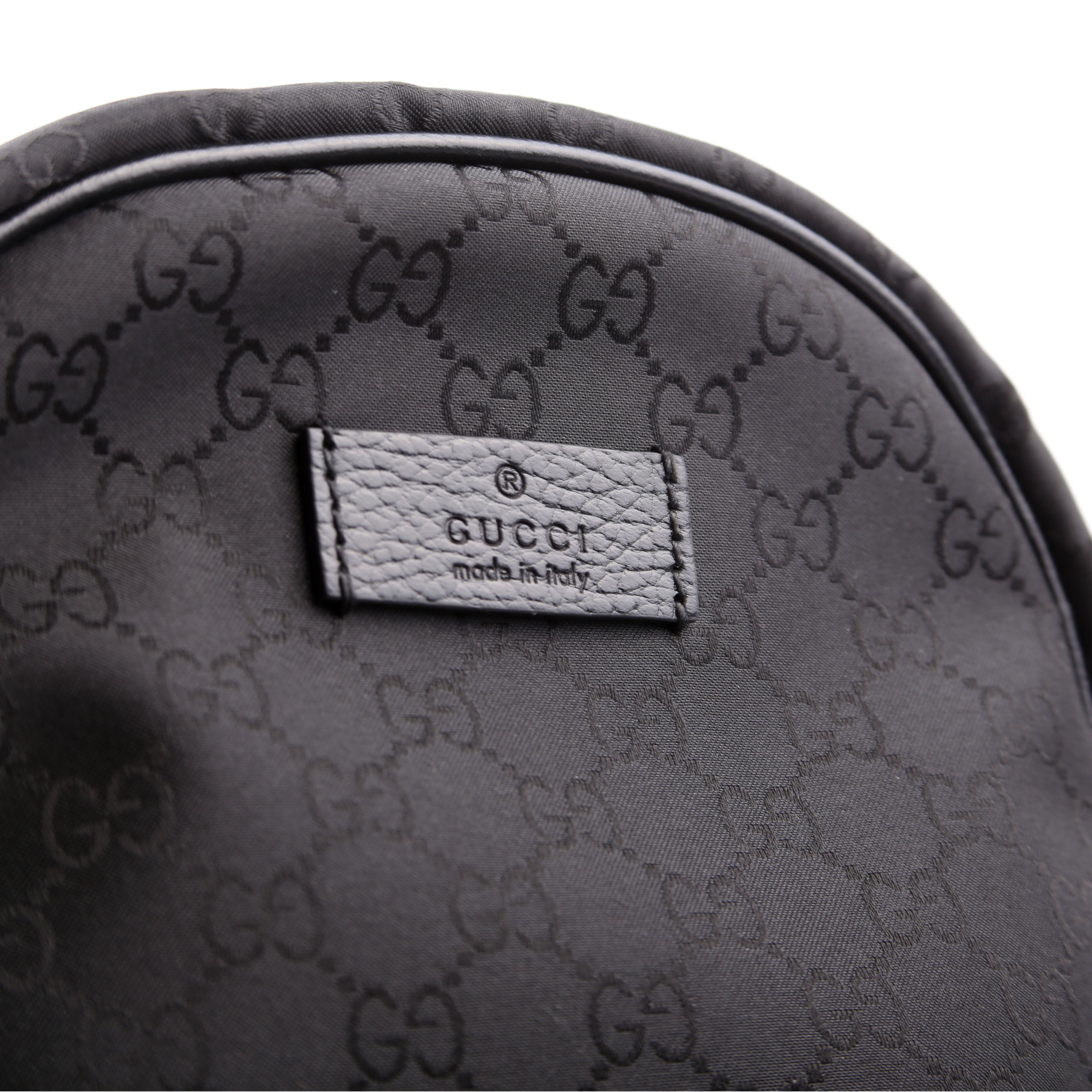 Gucci 449181 GG Nylon Slim Backpack Black