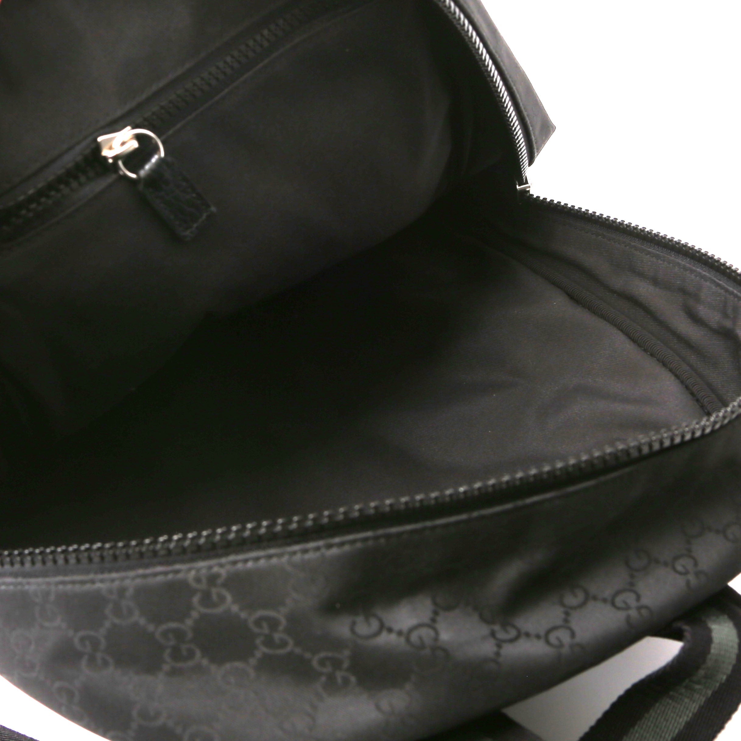 Gucci 449181 GG Nylon Slim Backpack Black