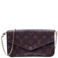 Pochette Felicie Monogram Berry
