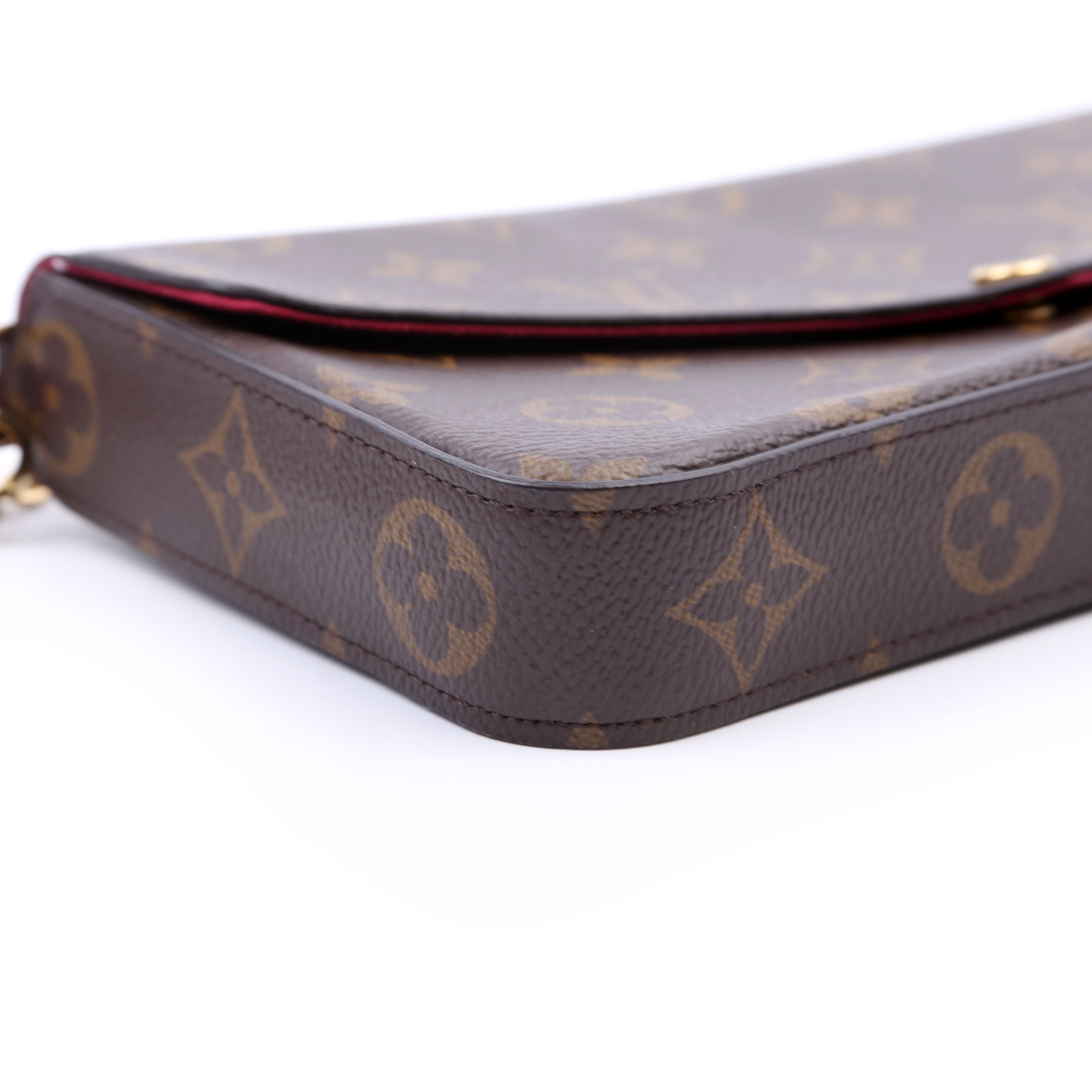 Pochette Felicie Monogram Berry