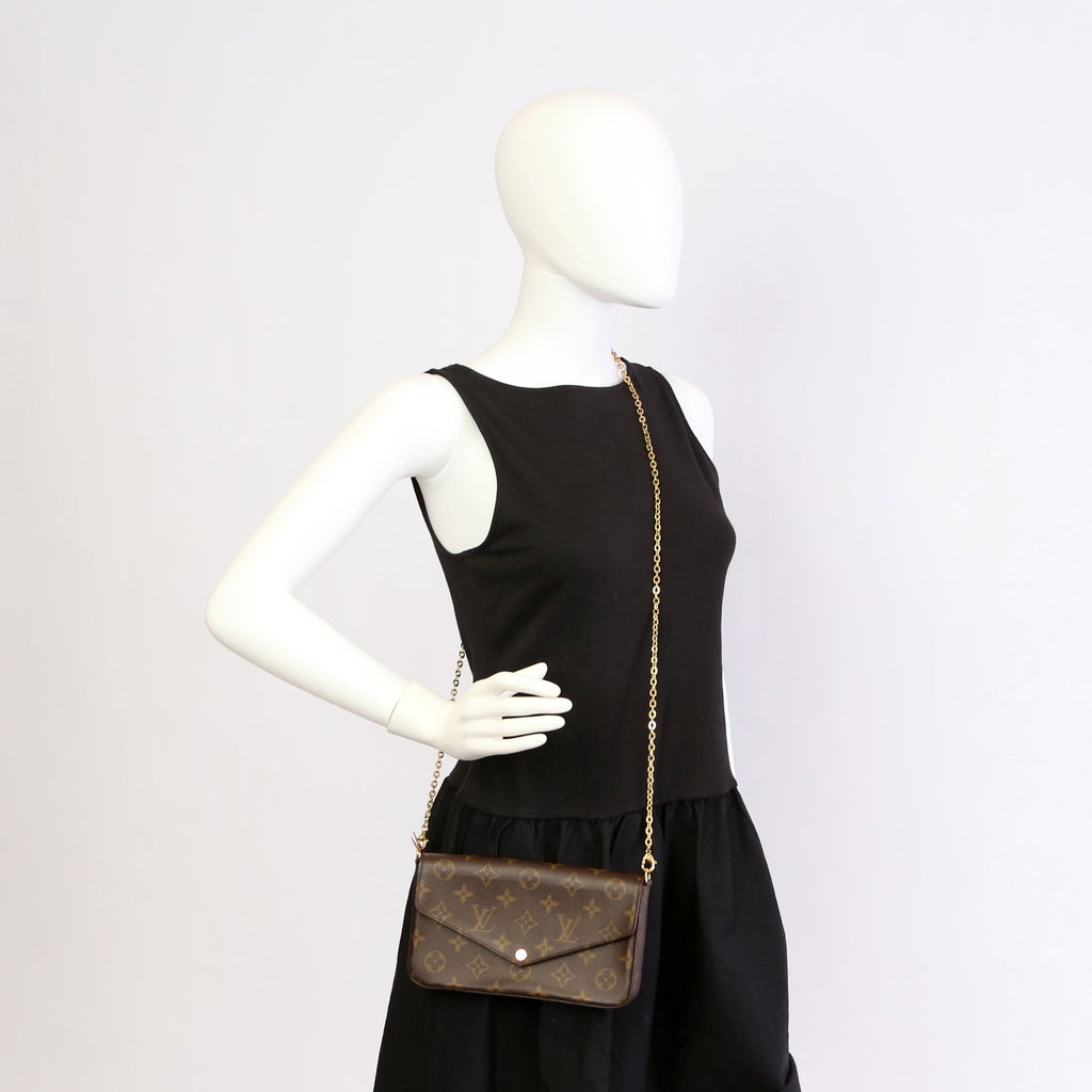 Pochette Felicie Monogram Berry