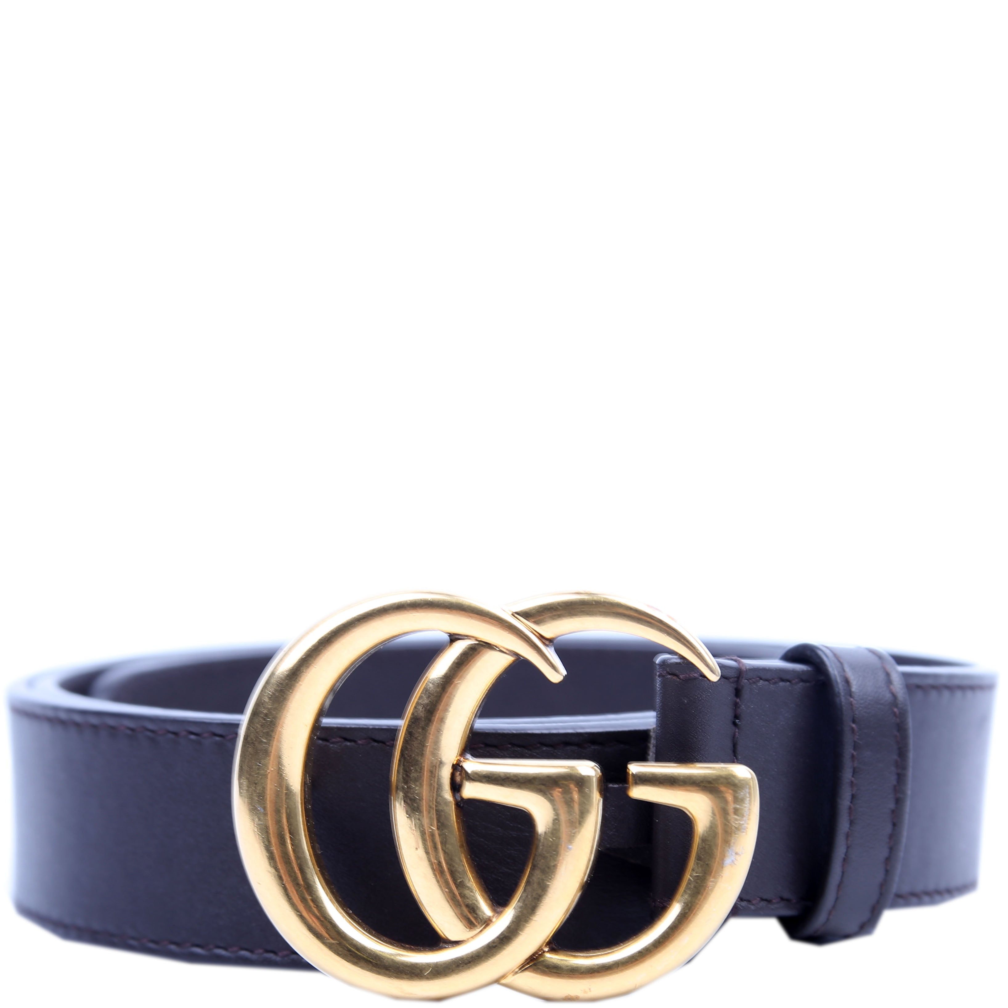 Gucci 414516 GG Marmont Belt Size 80/32 Black