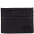 FF Grained Leather Baguette Card Holder Black