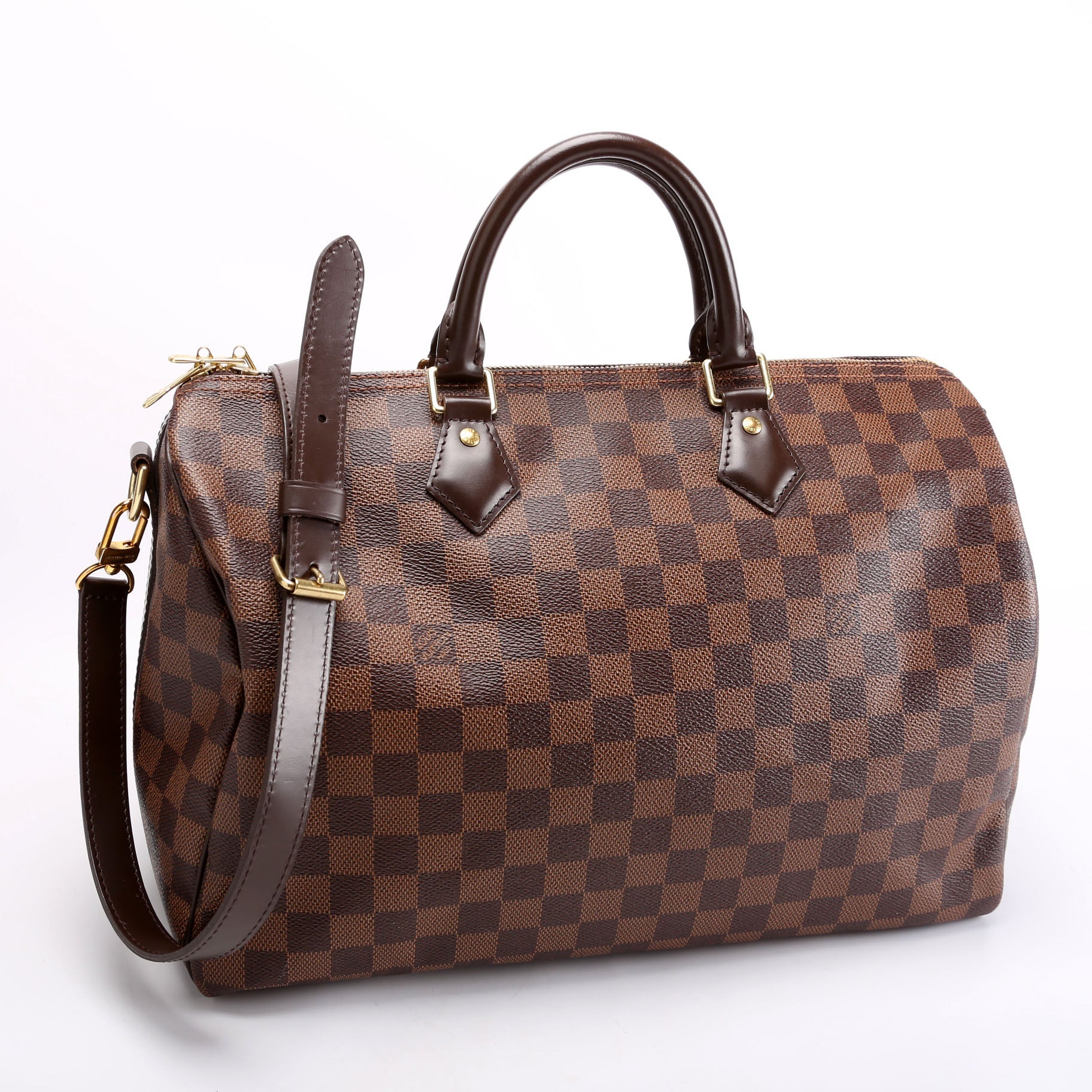 Speedy 35 Bandouliere Damier Ebene