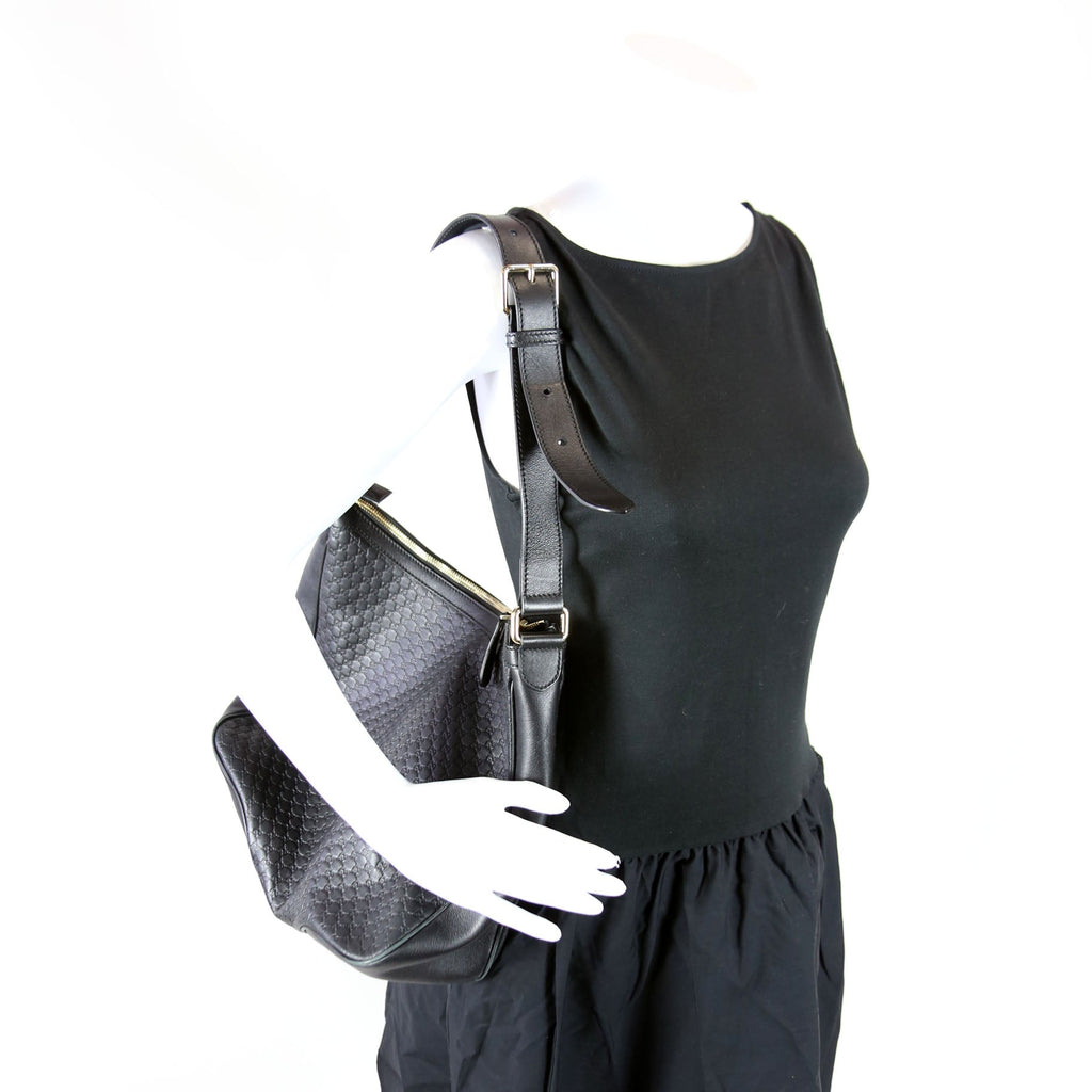 510292 Guccissima Hobo Black