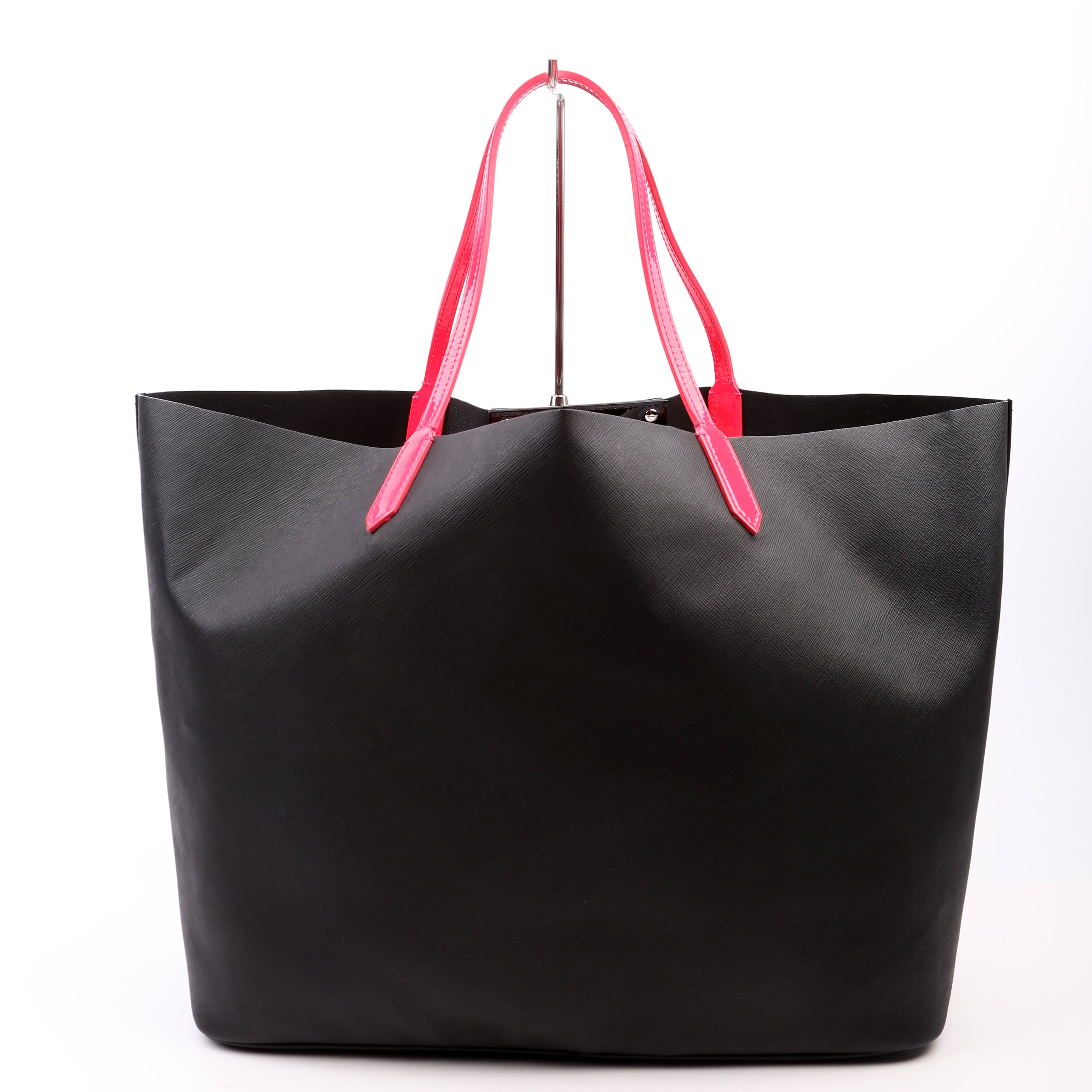 Antigona Shopping Tote Large Black/Pink