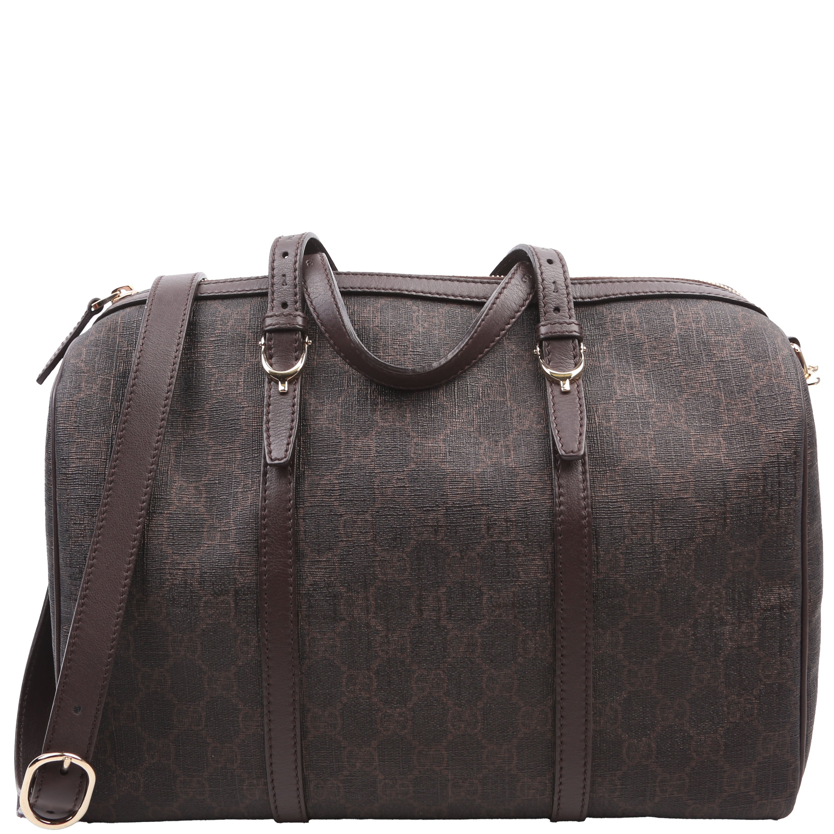 322231 GG Supreme Boston Bag Brown