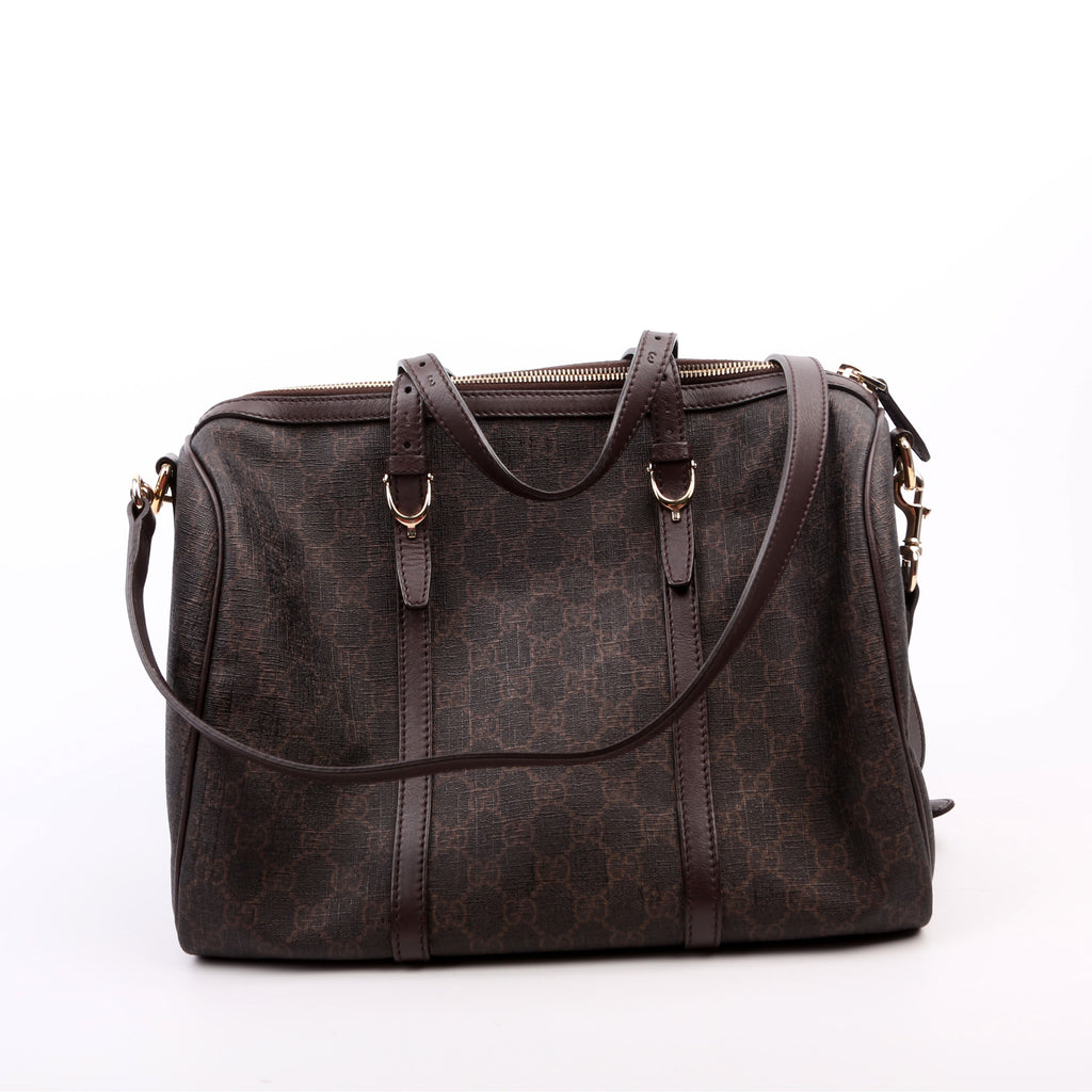 322231 GG Supreme Boston Bag Brown