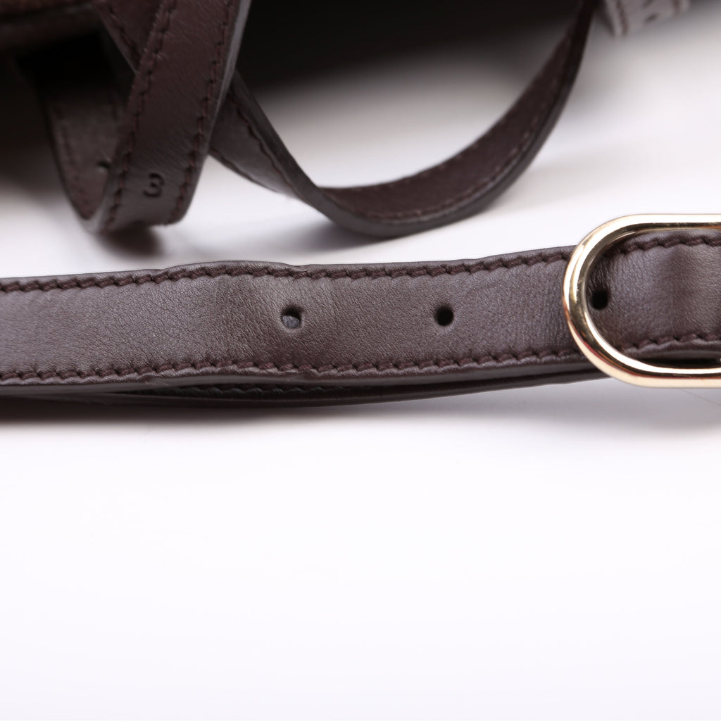 322231 GG Supreme Boston Bag Brown