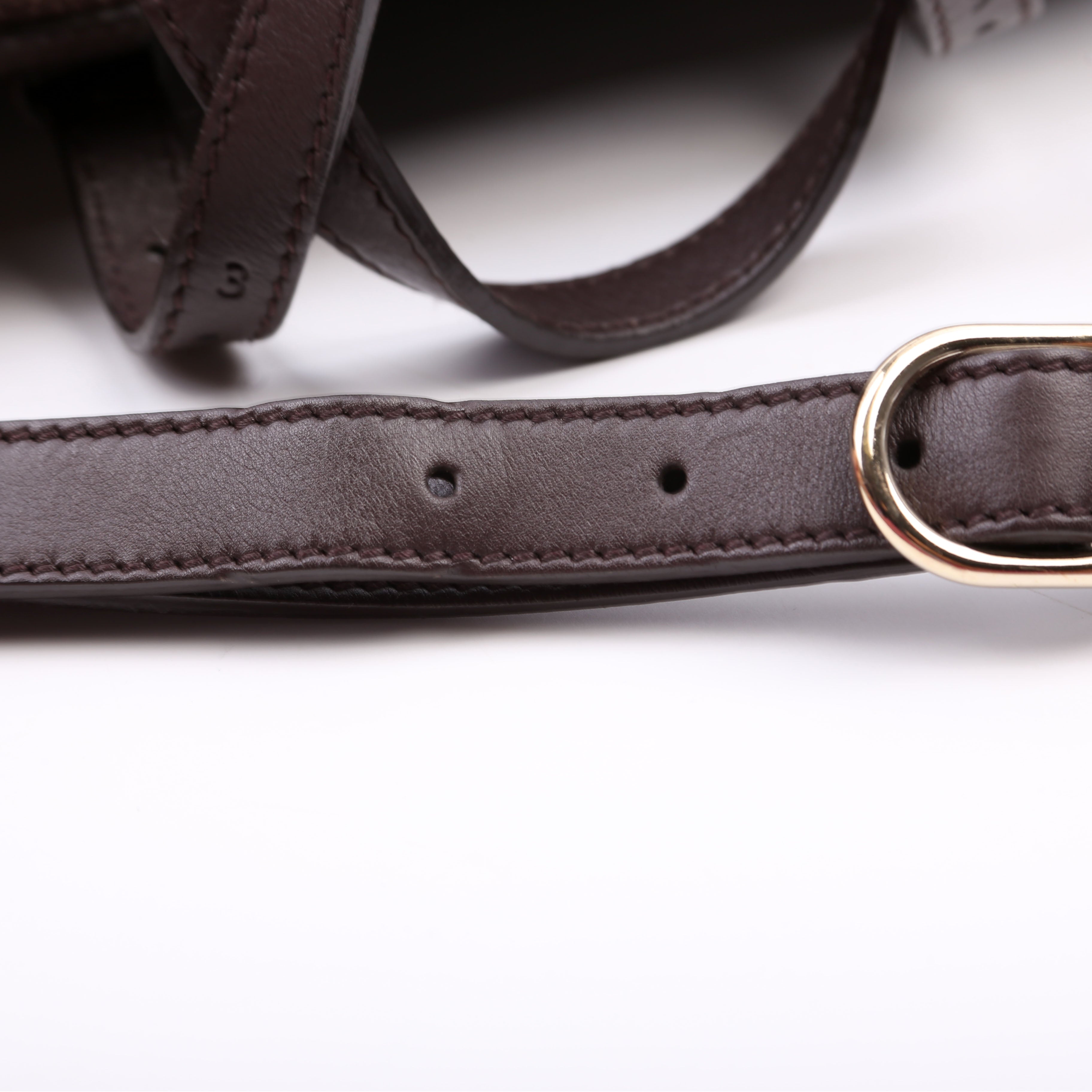 322231 GG Supreme Boston Bag Brown