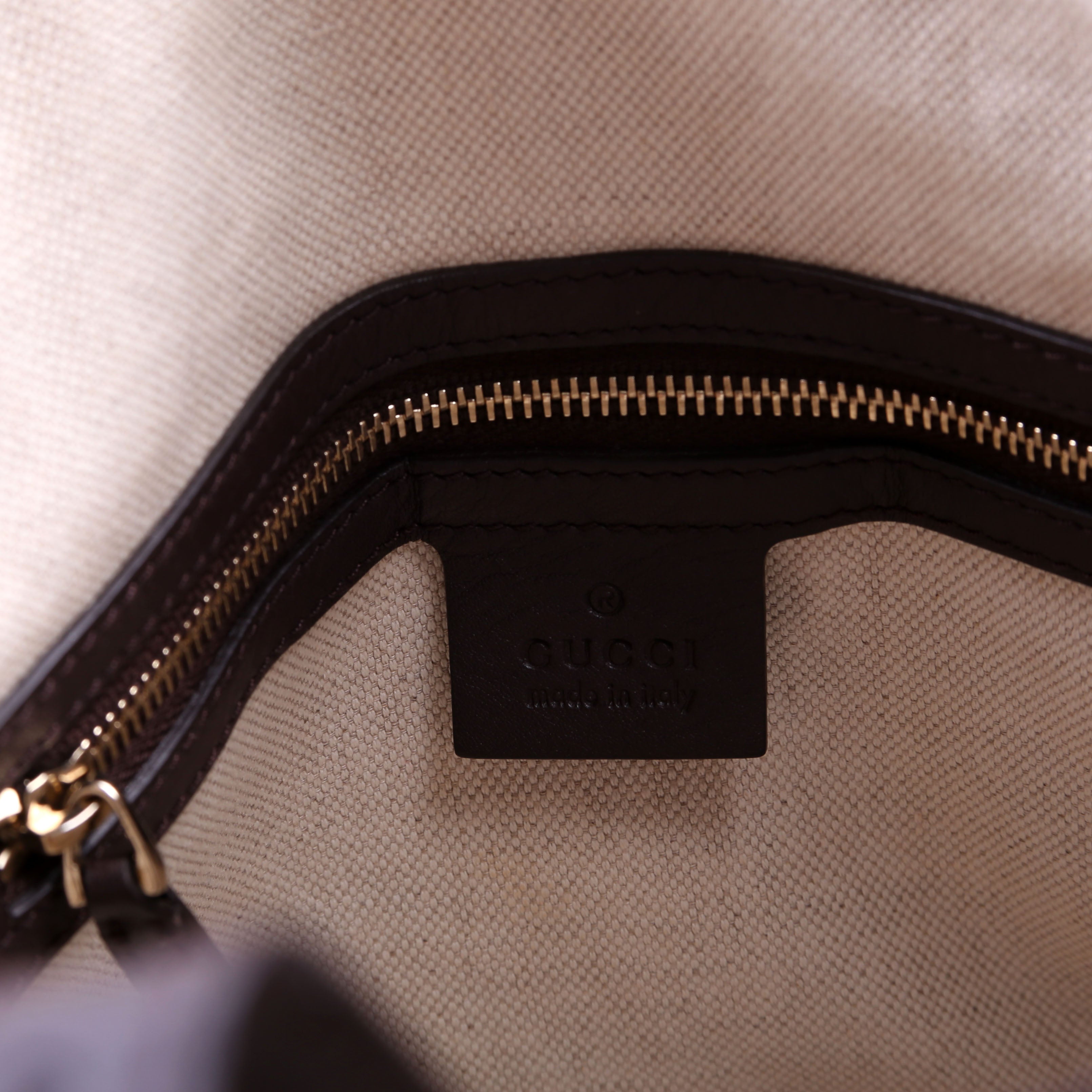 322231 GG Supreme Boston Bag Brown