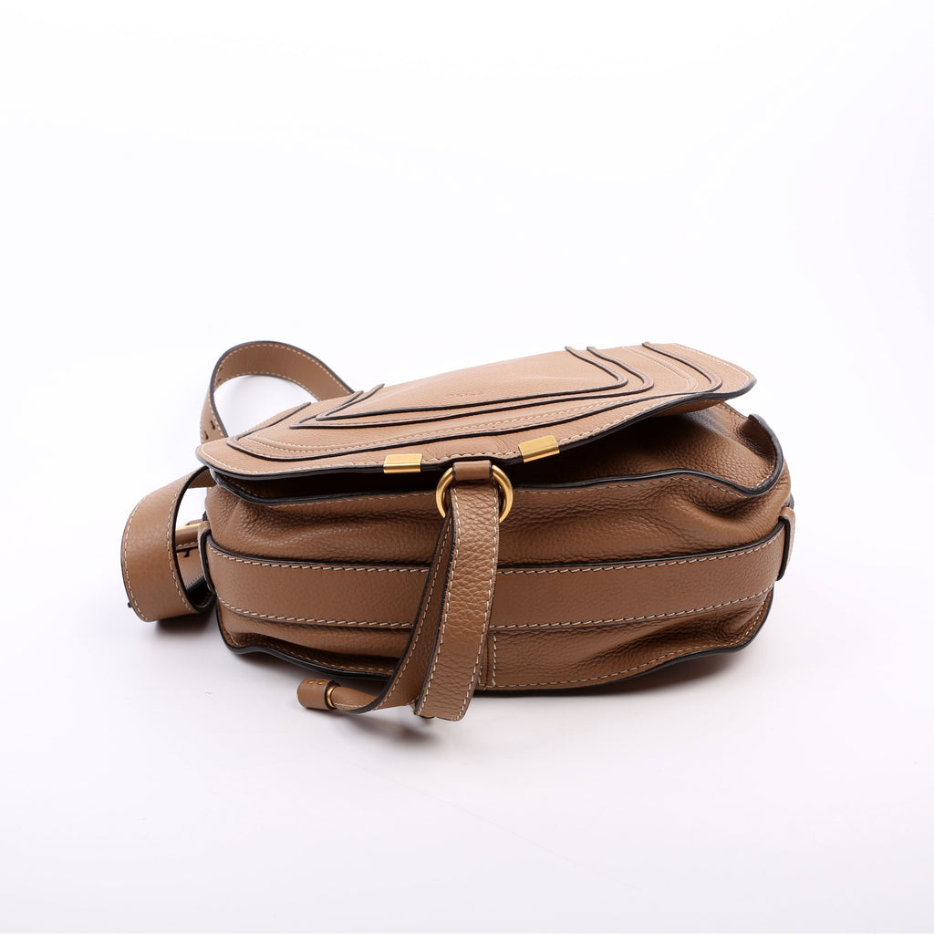 Marcie Saddle Bag Crossbody Medium Tan