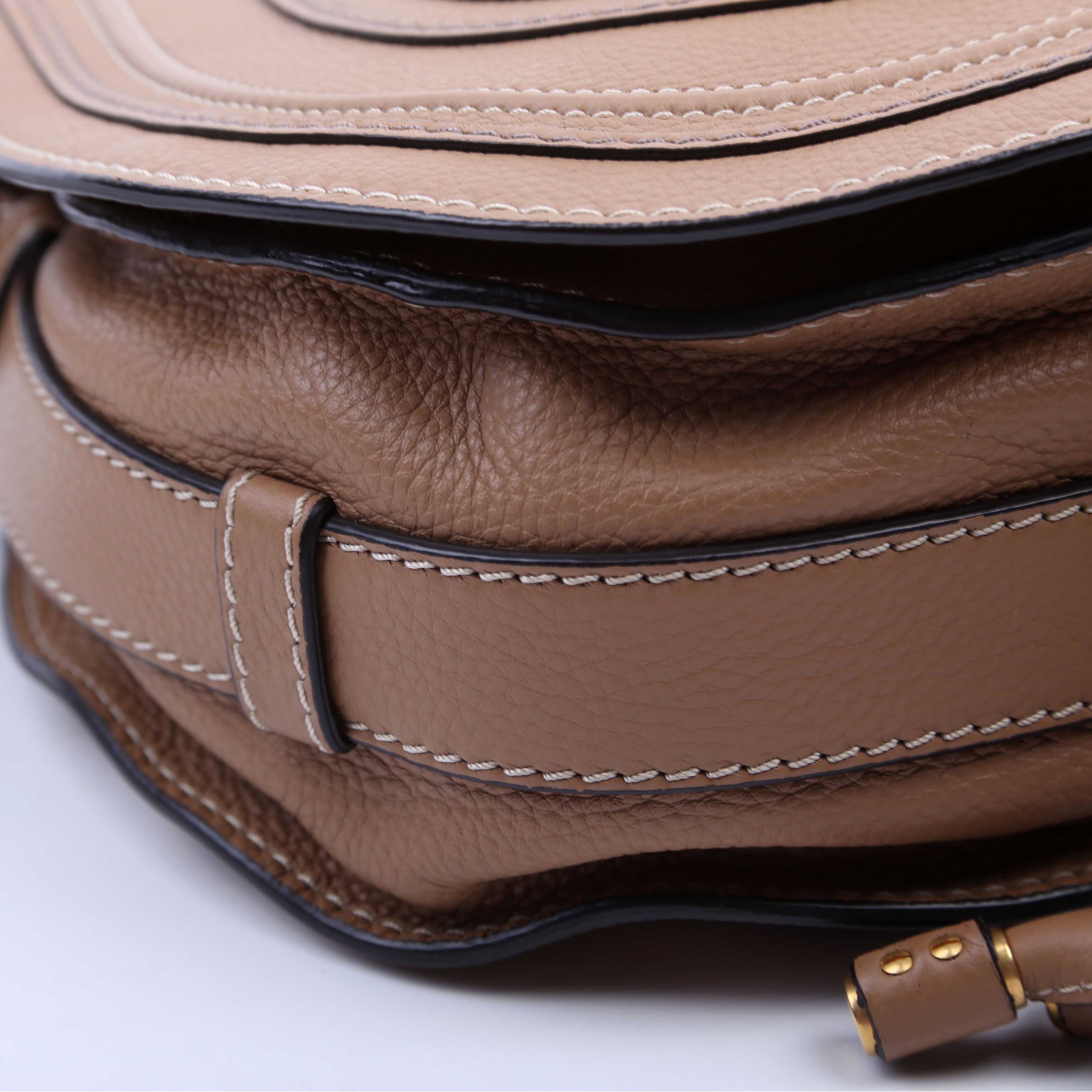 Marcie Saddle Bag Crossbody Medium Tan