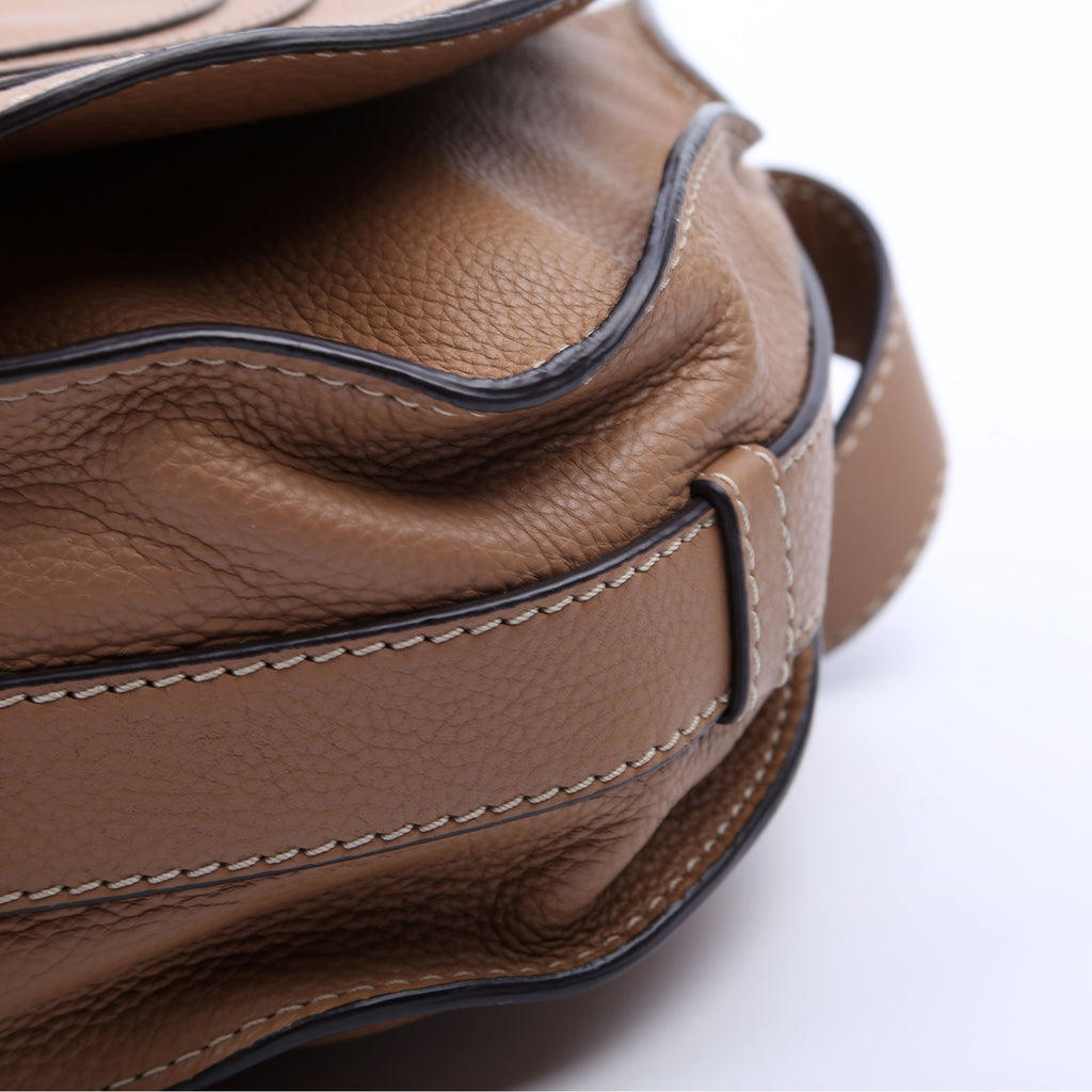 Marcie Saddle Bag Crossbody Medium Tan