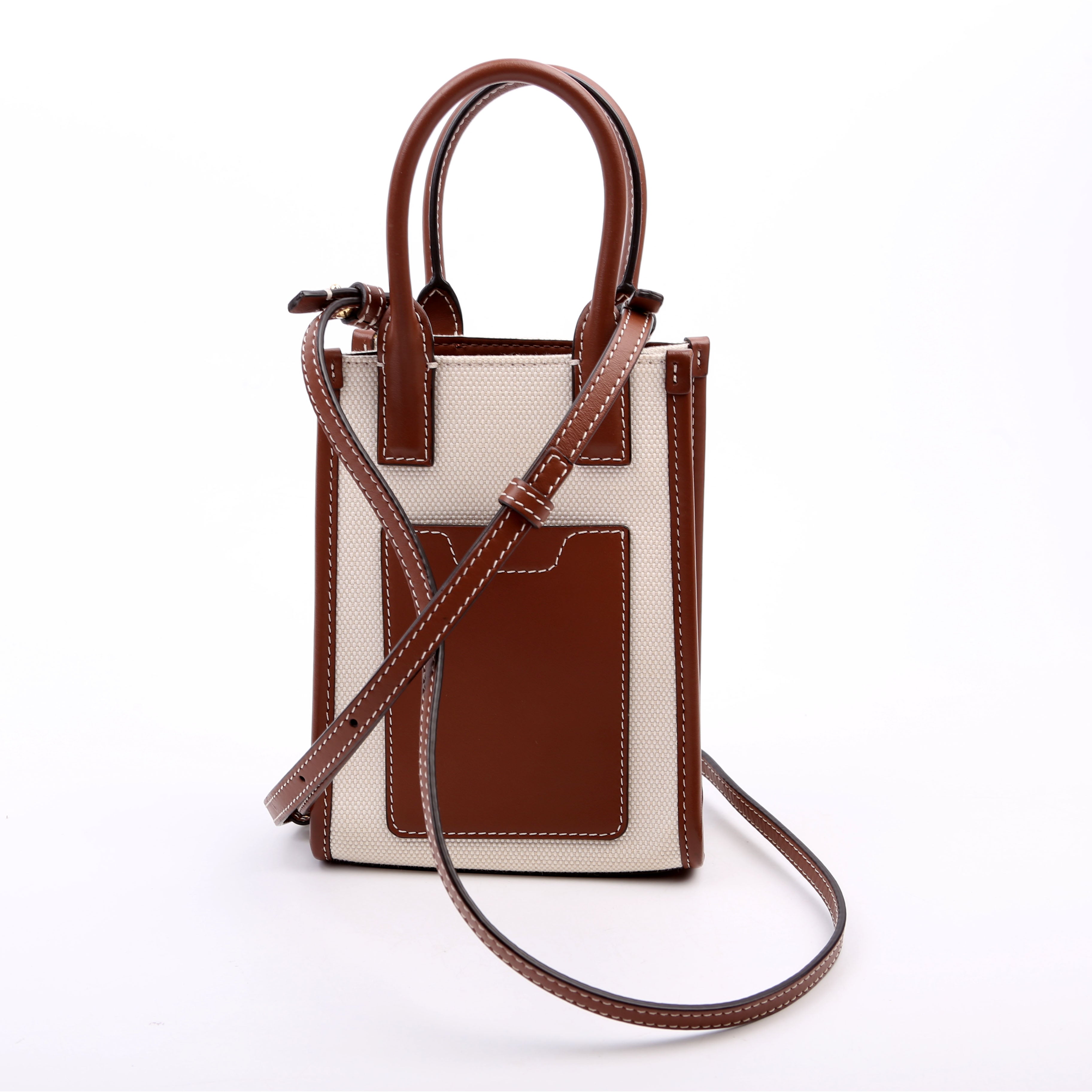 Micro Frances Phone Tote Canvas/Leather