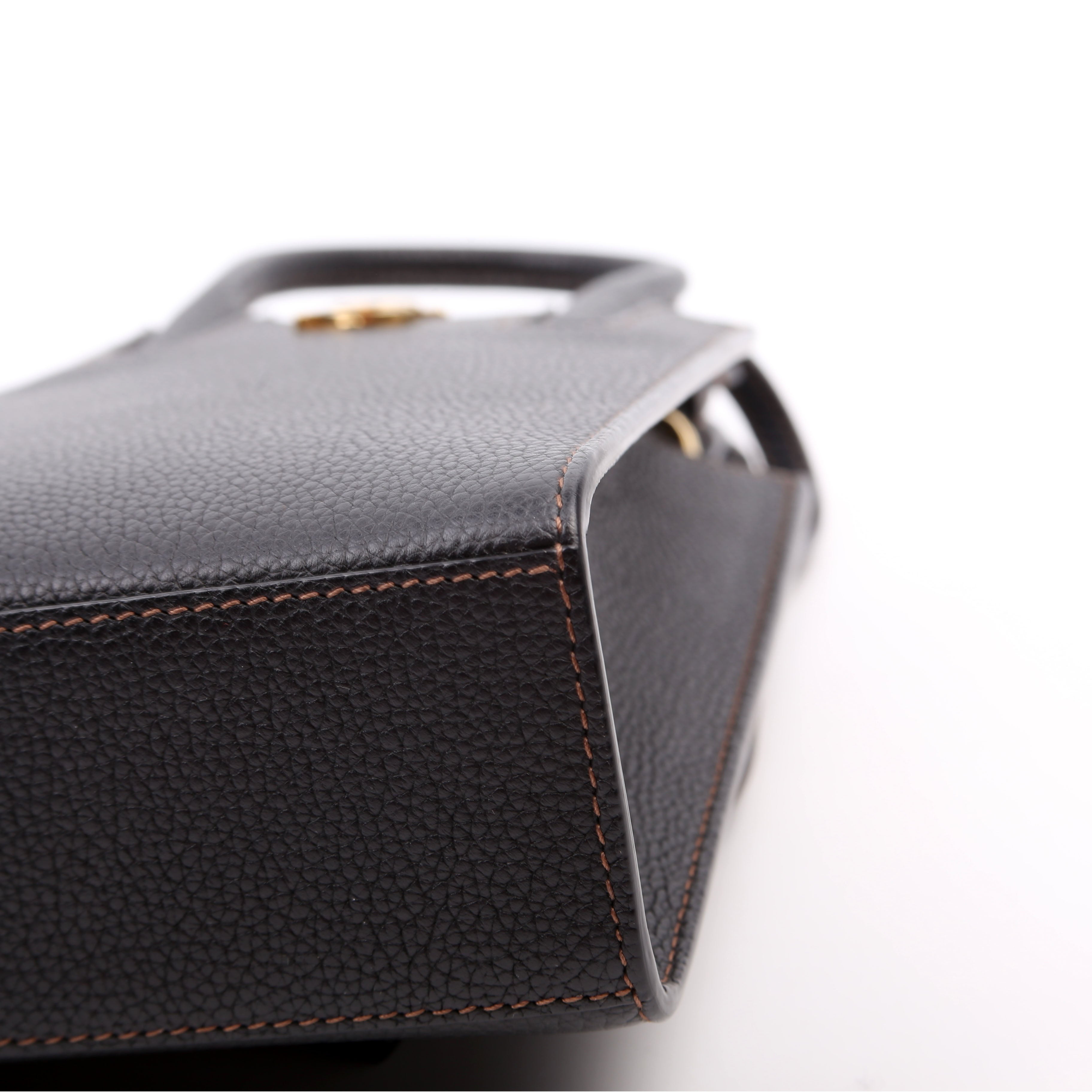 Micro Frances Phone Tote Grain Leather Black