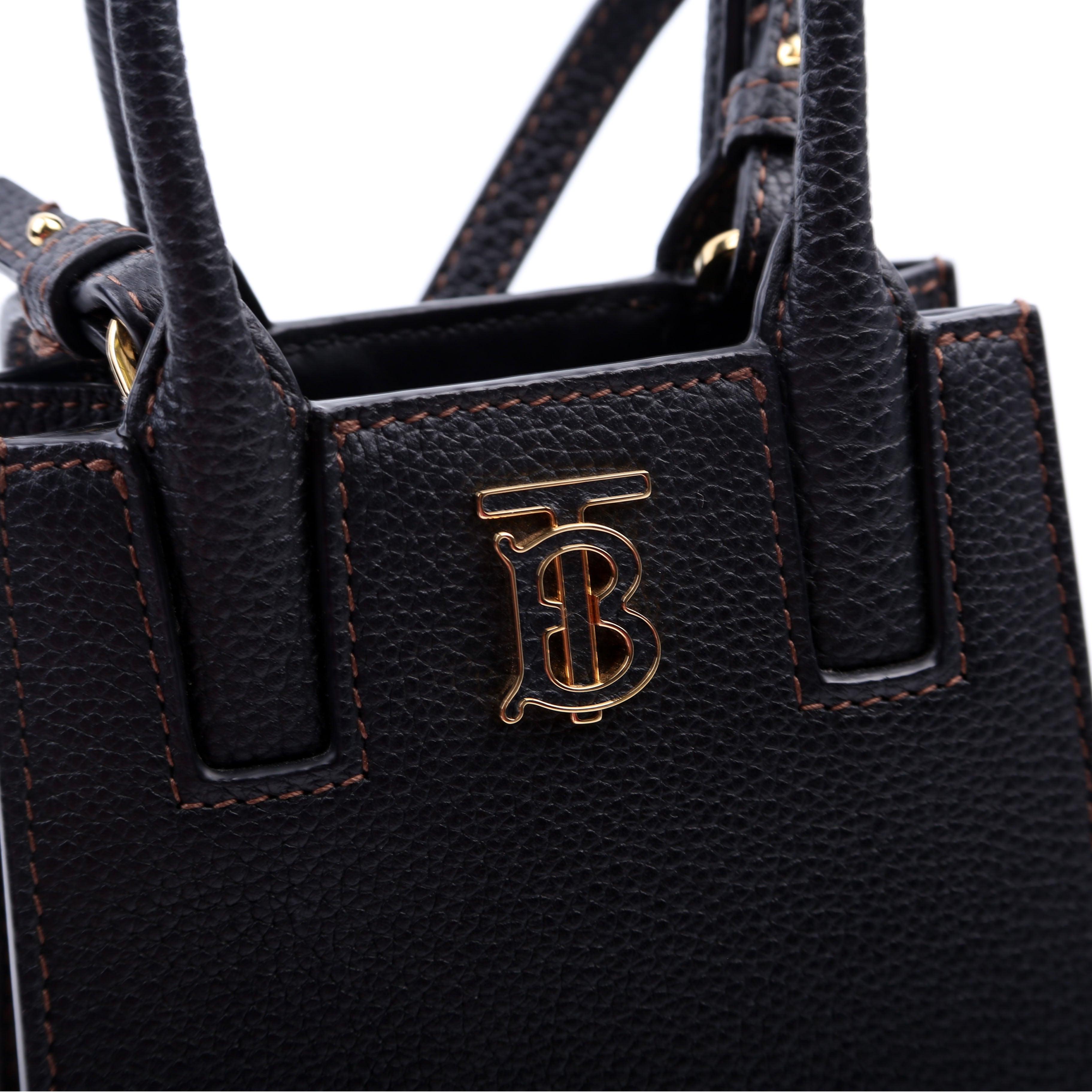 Micro Frances Phone Tote Grain Leather Black