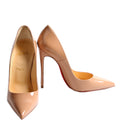 So Kate Patent 120MM Pumps Size 38.5 Nude