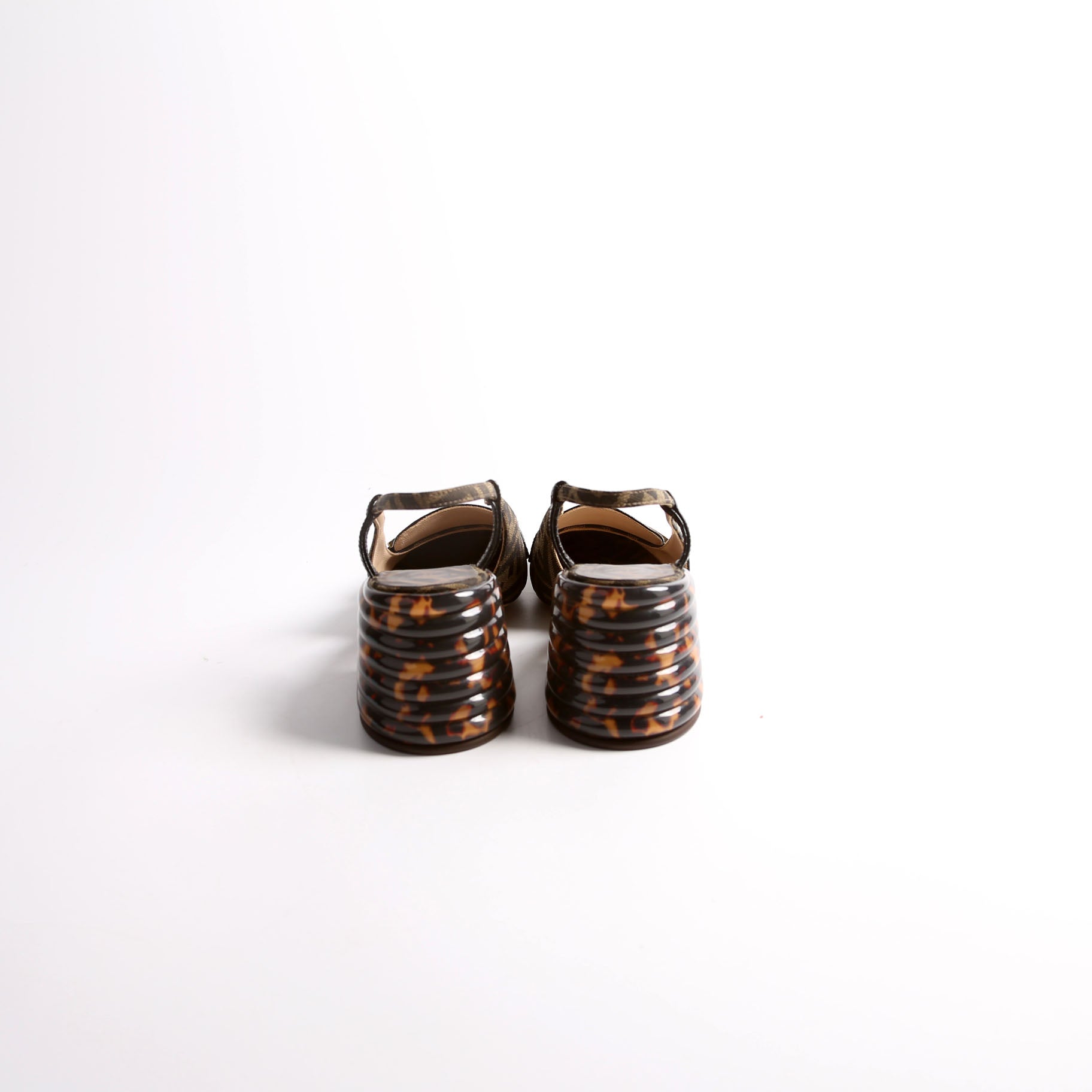 FF Zucca Slingbacks Size 38 Brown