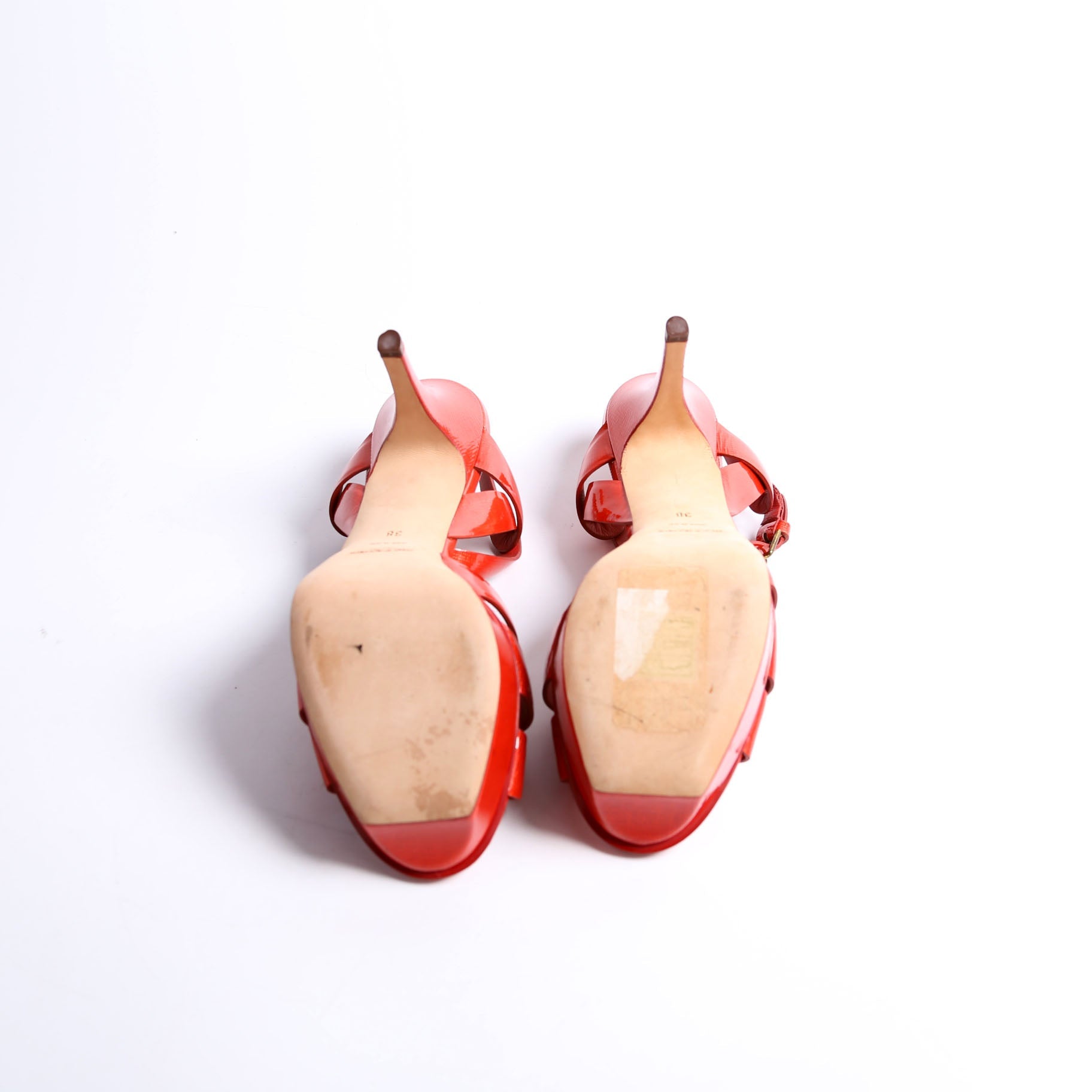 Tribute Platform Sandals 75MM Size 38 Red