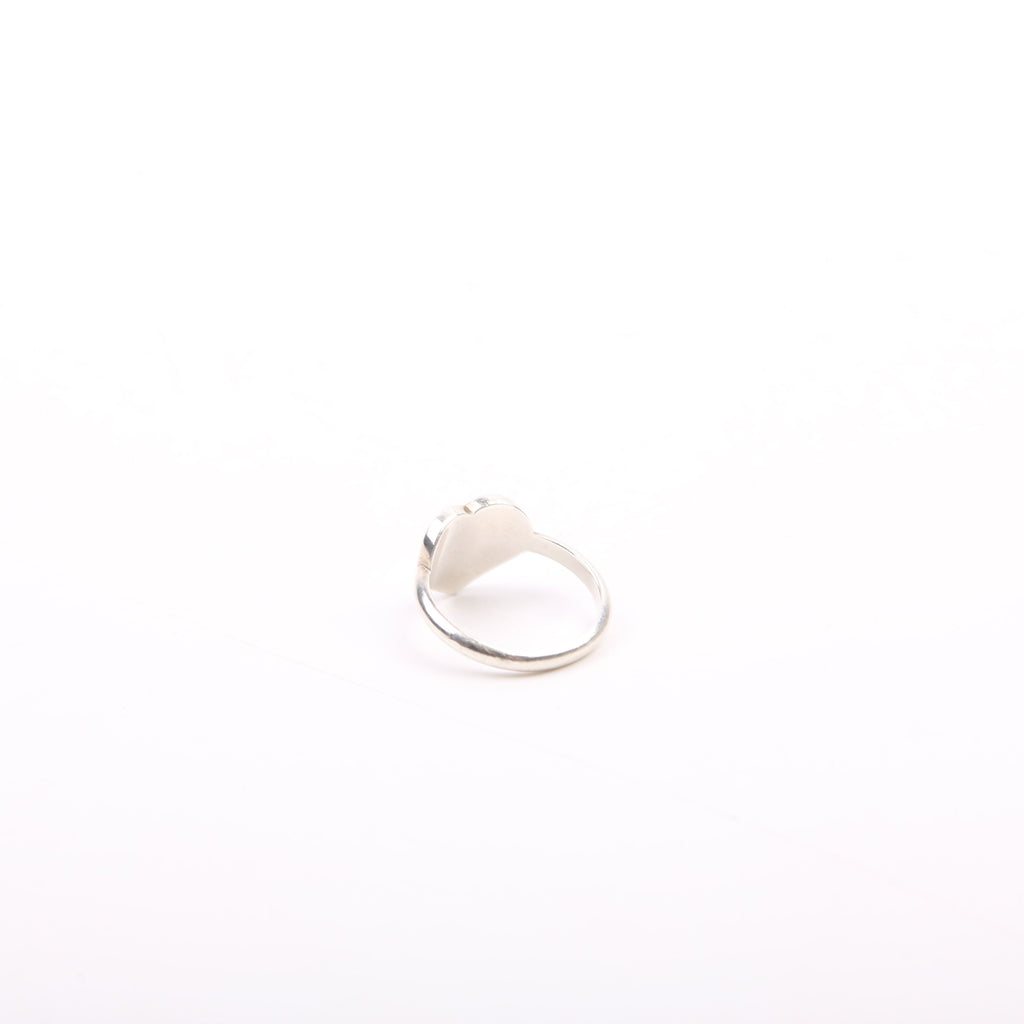 Please Return Heart Ring Size 5 Silver