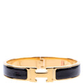 Clic Clac Narrow GM Bracelet Black/Gold