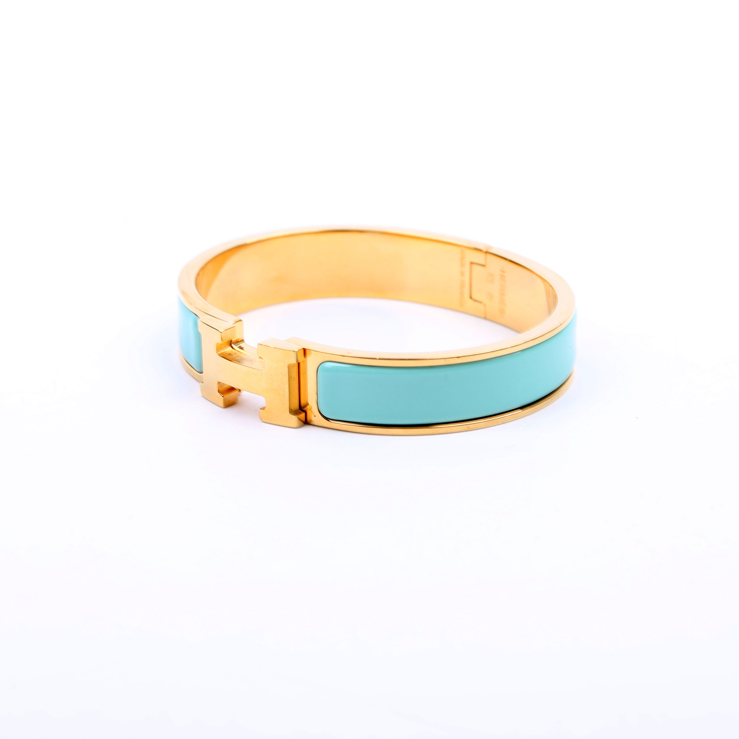 Clic Clac Narrow PM Bracelet Teal/Gold