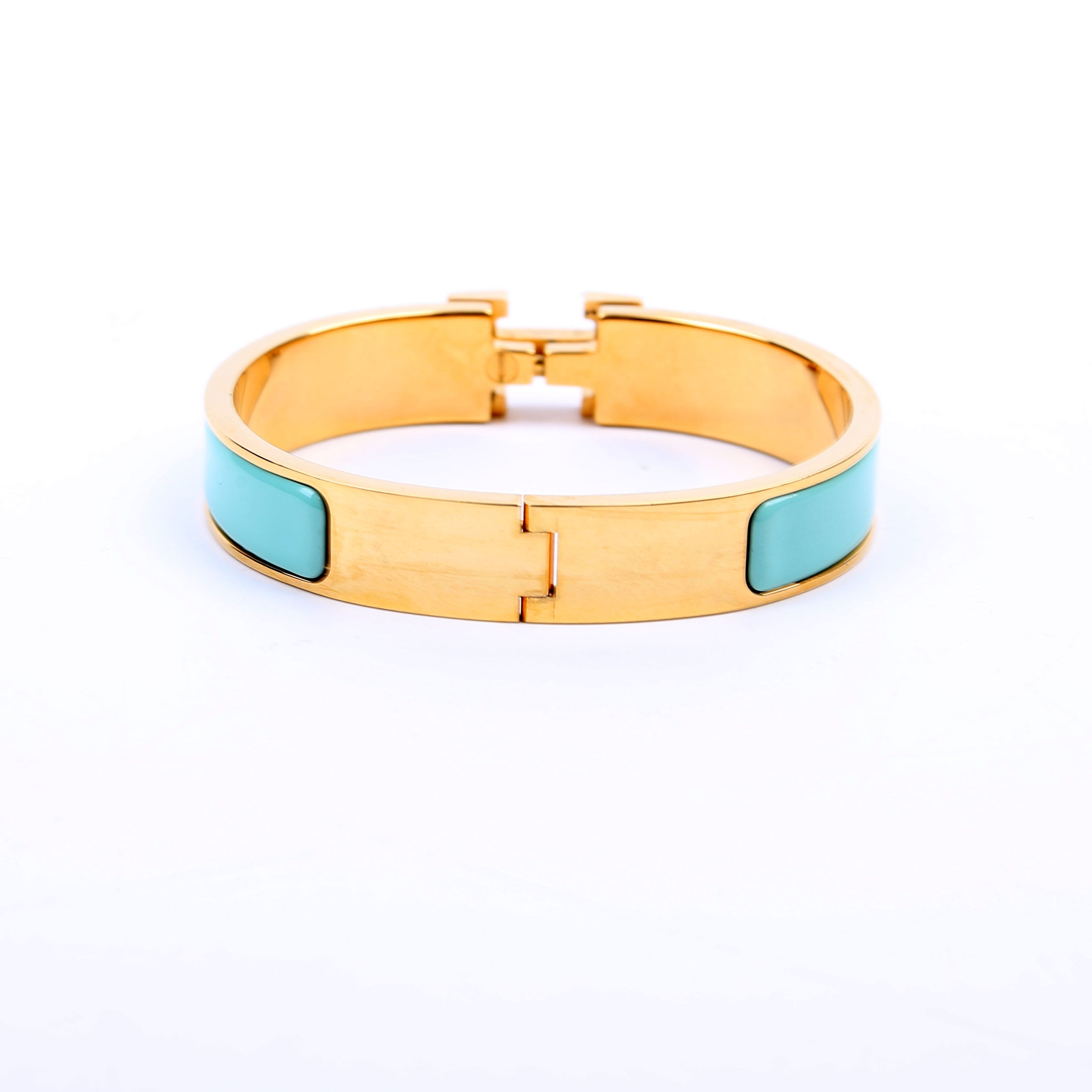 Clic Clac Narrow PM Bracelet Teal/Gold