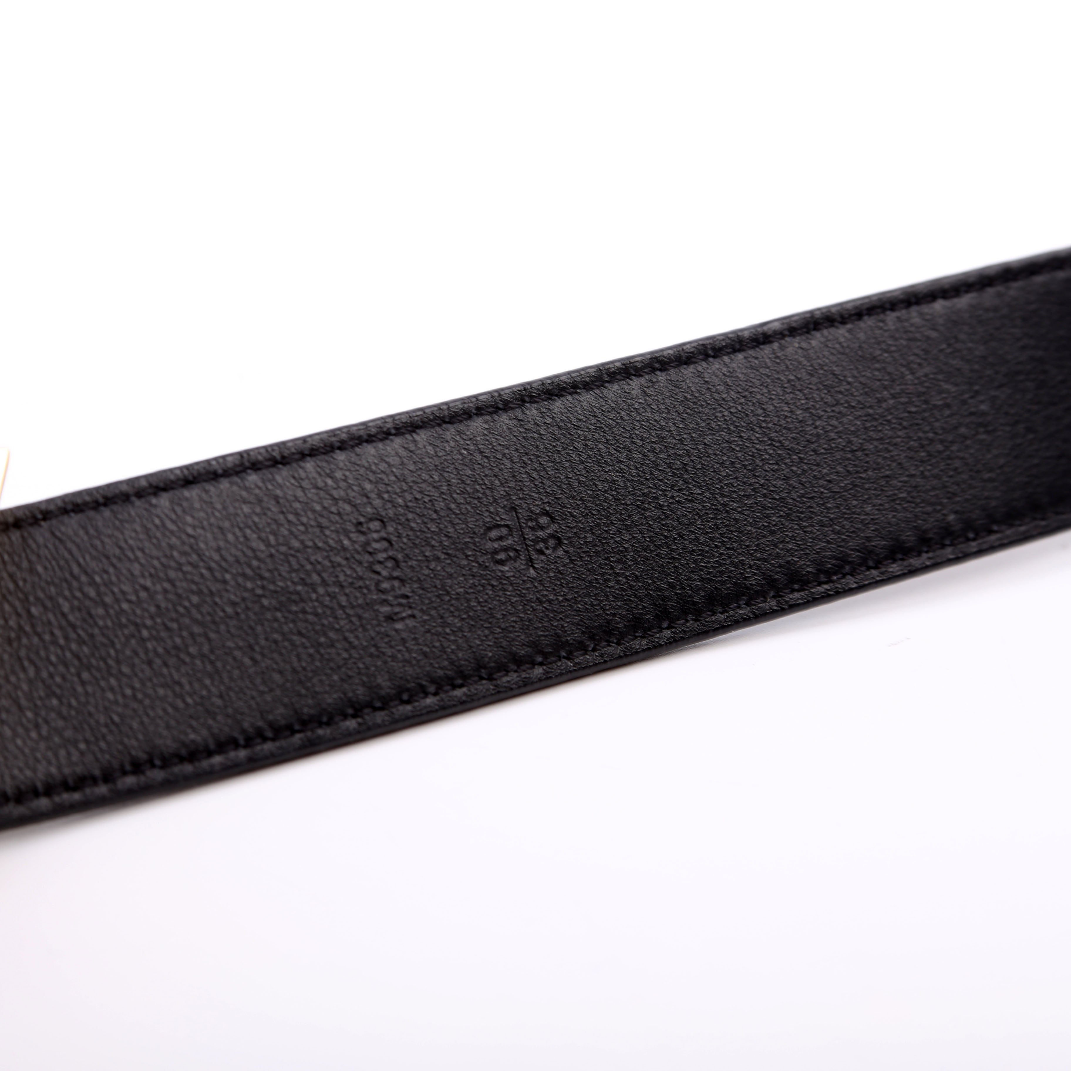 Essential V Reverse Monogram Belt Size 90/36 Brown/Black