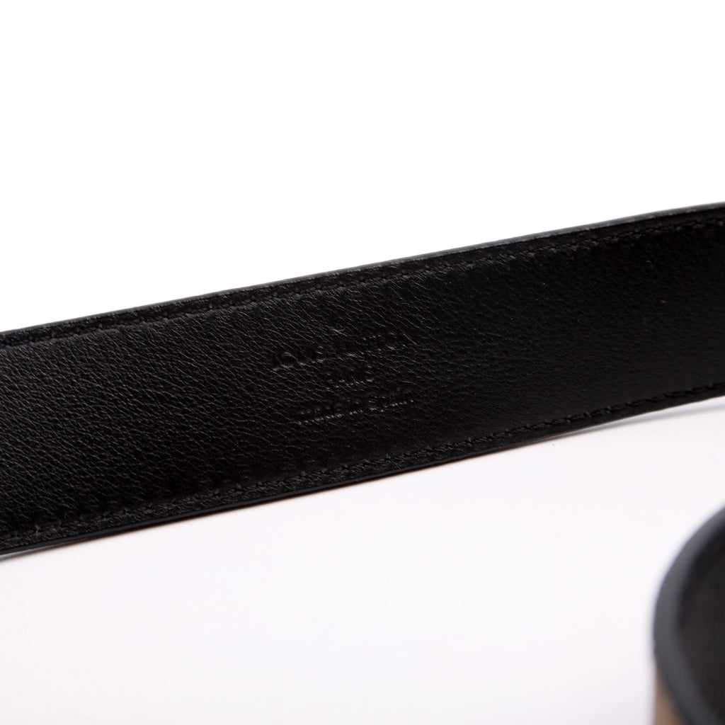 Essential V Reverse Monogram Belt Size 90/36 Brown/Black