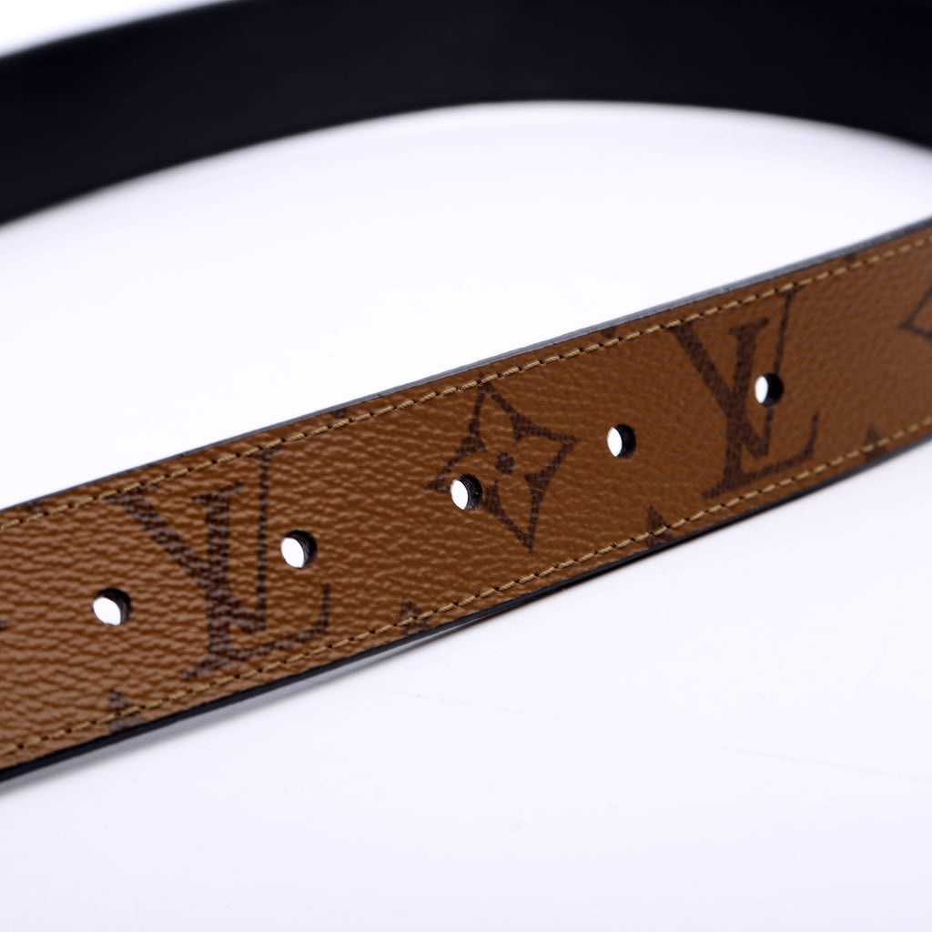 Essential V Reverse Monogram Belt Size 90/36 Brown/Black