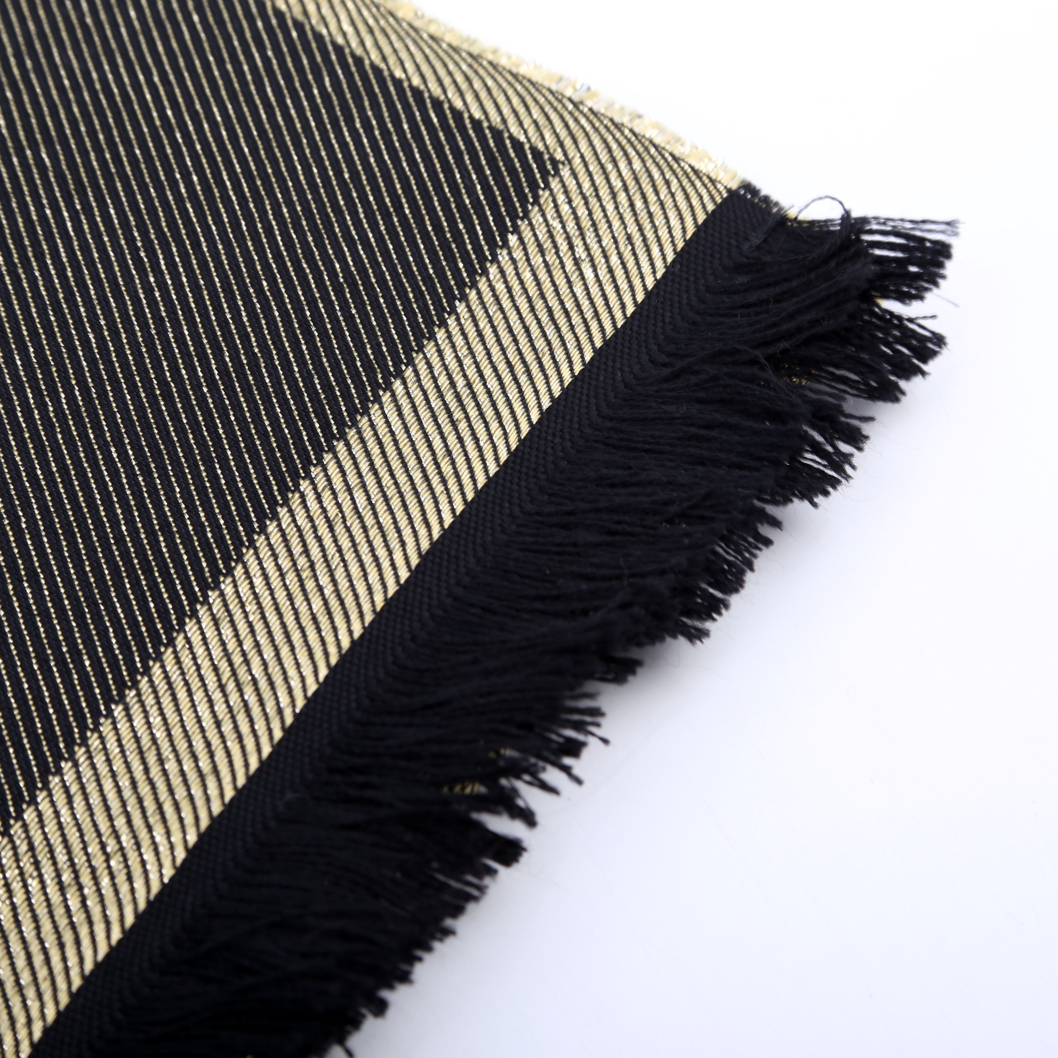 Greca Medusa Scarf Black/Gold