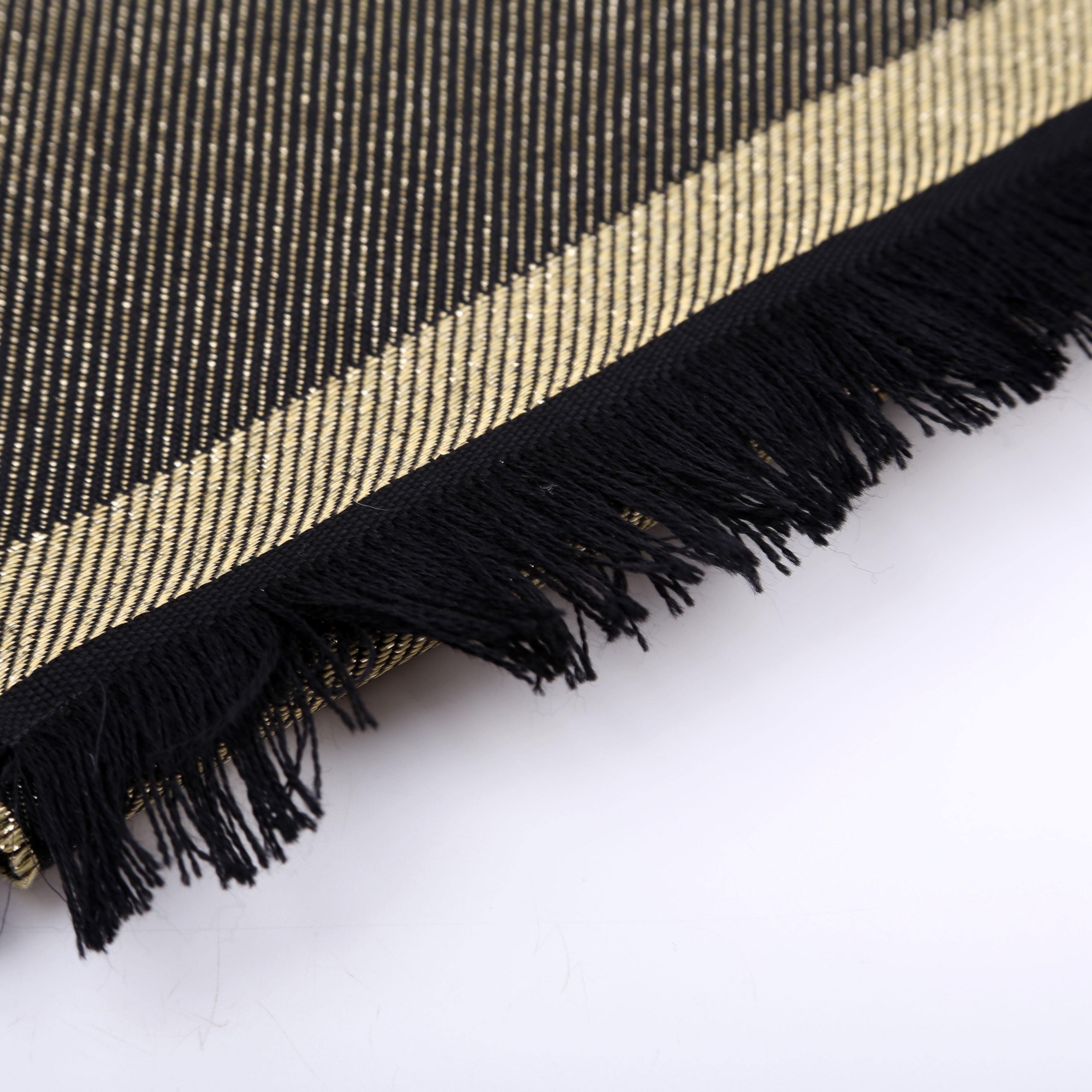 Greca Medusa Scarf Black/Gold