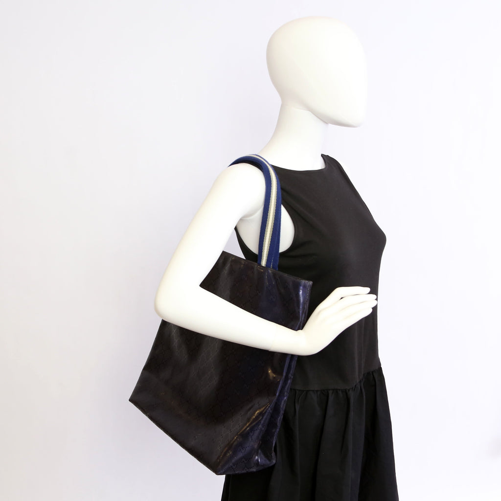 337906 GG Imprime Tote Blue