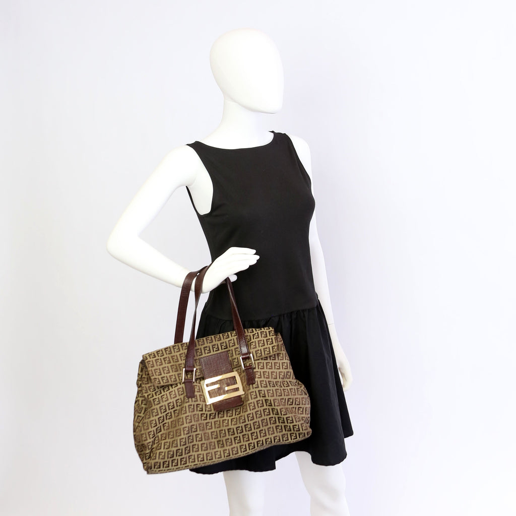 Fendi 8BN188 Zuccino Accordion Large