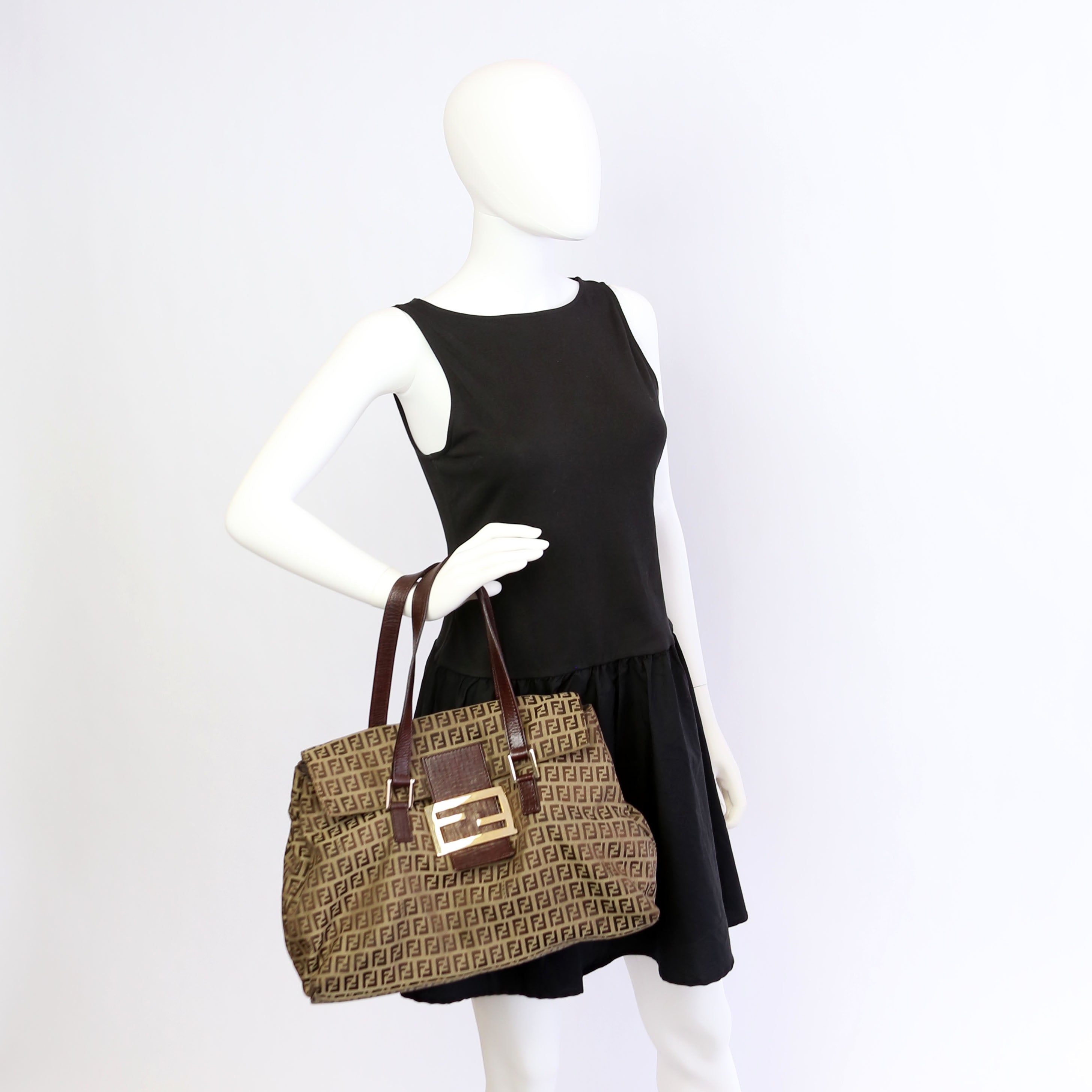 Fendi 8BN188 Zuccino Accordion Large