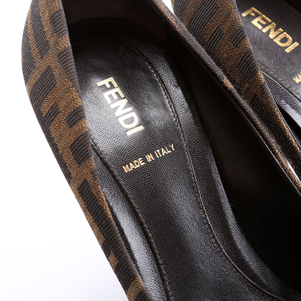 Zucca Peep Toe Size 38.5 Brown