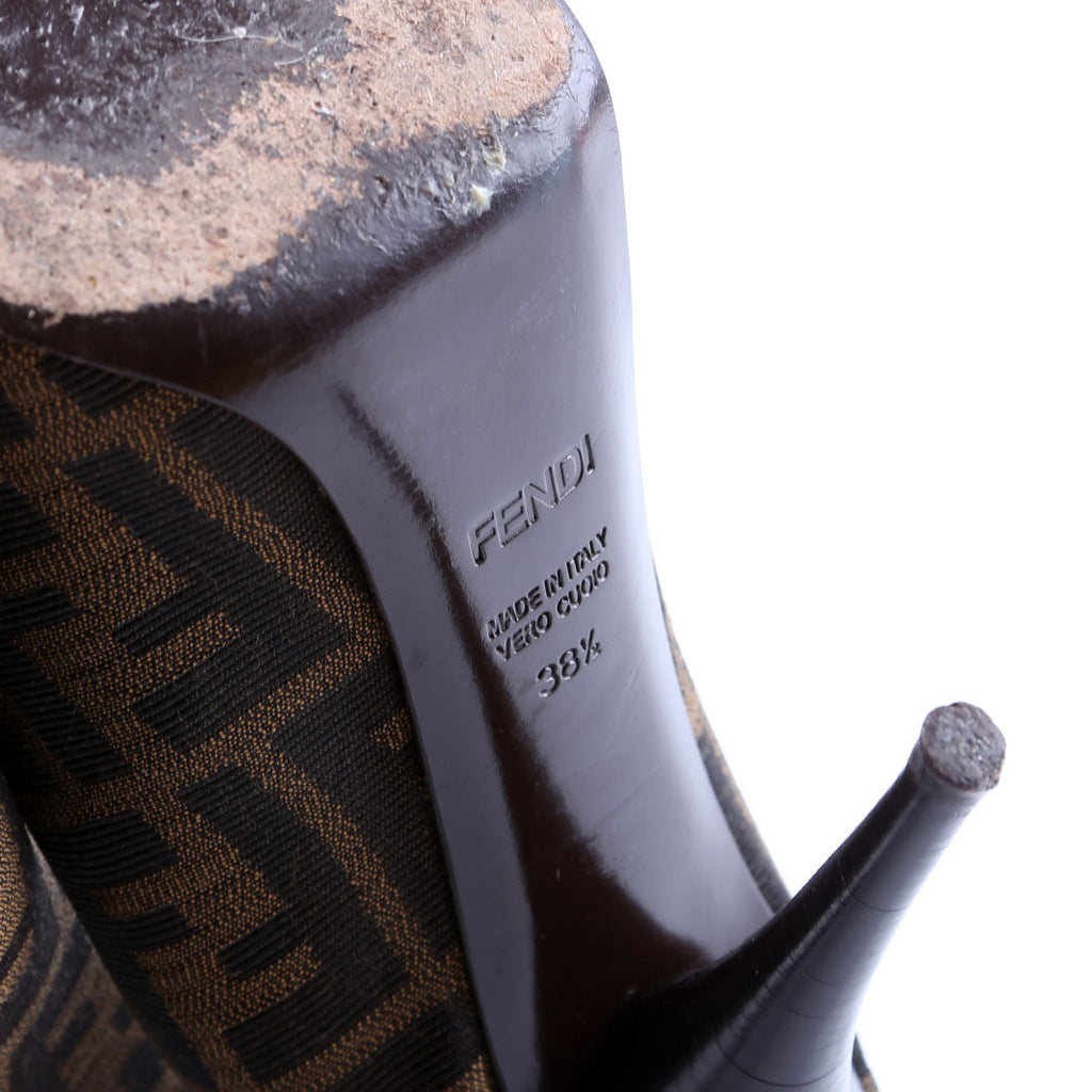 Zucca Peep Toe Size 38.5 Brown