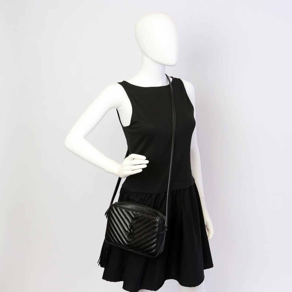 Lou Camera Bag Quilted Black