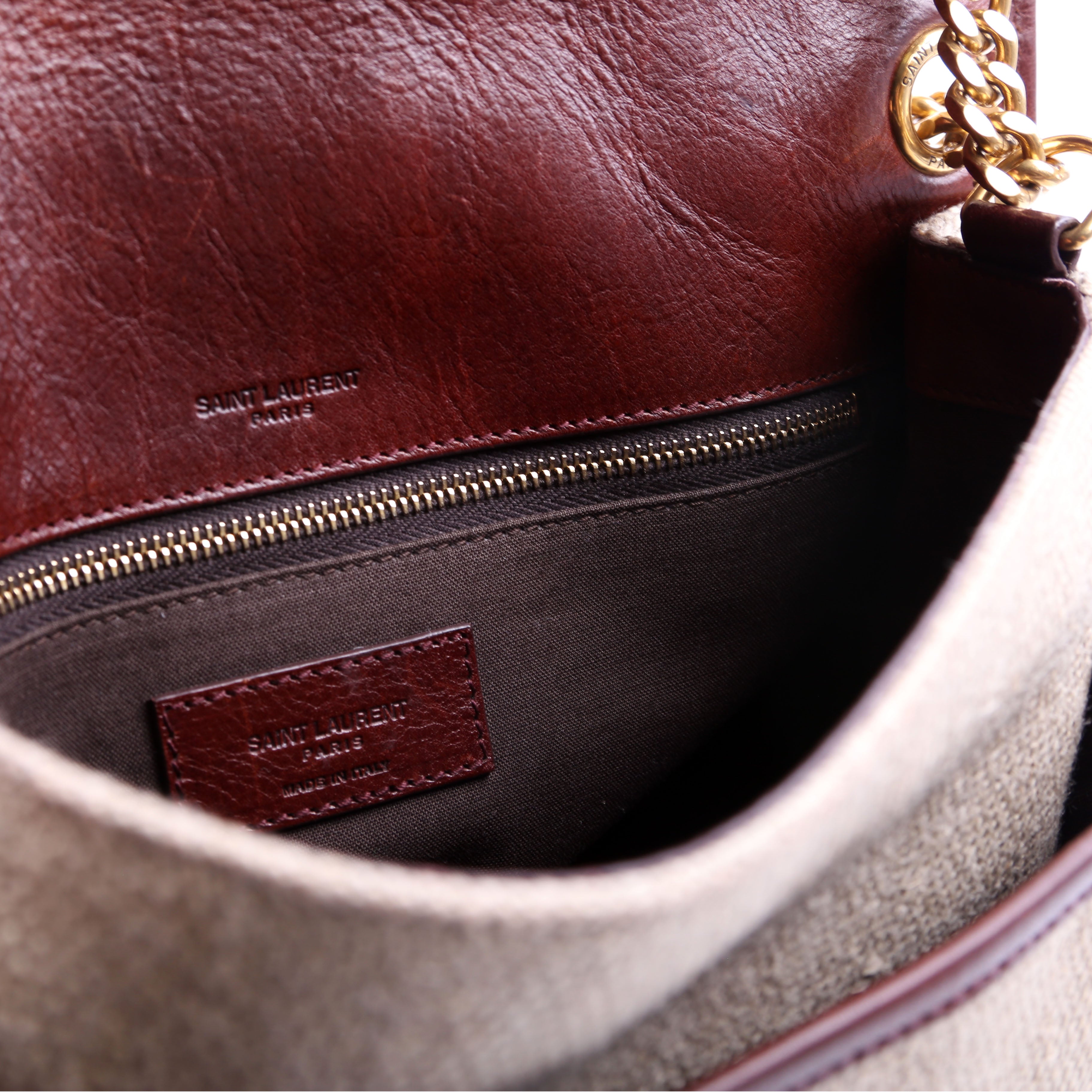 Niki Medium Canvas/Calfskin Leather Tan/Brown