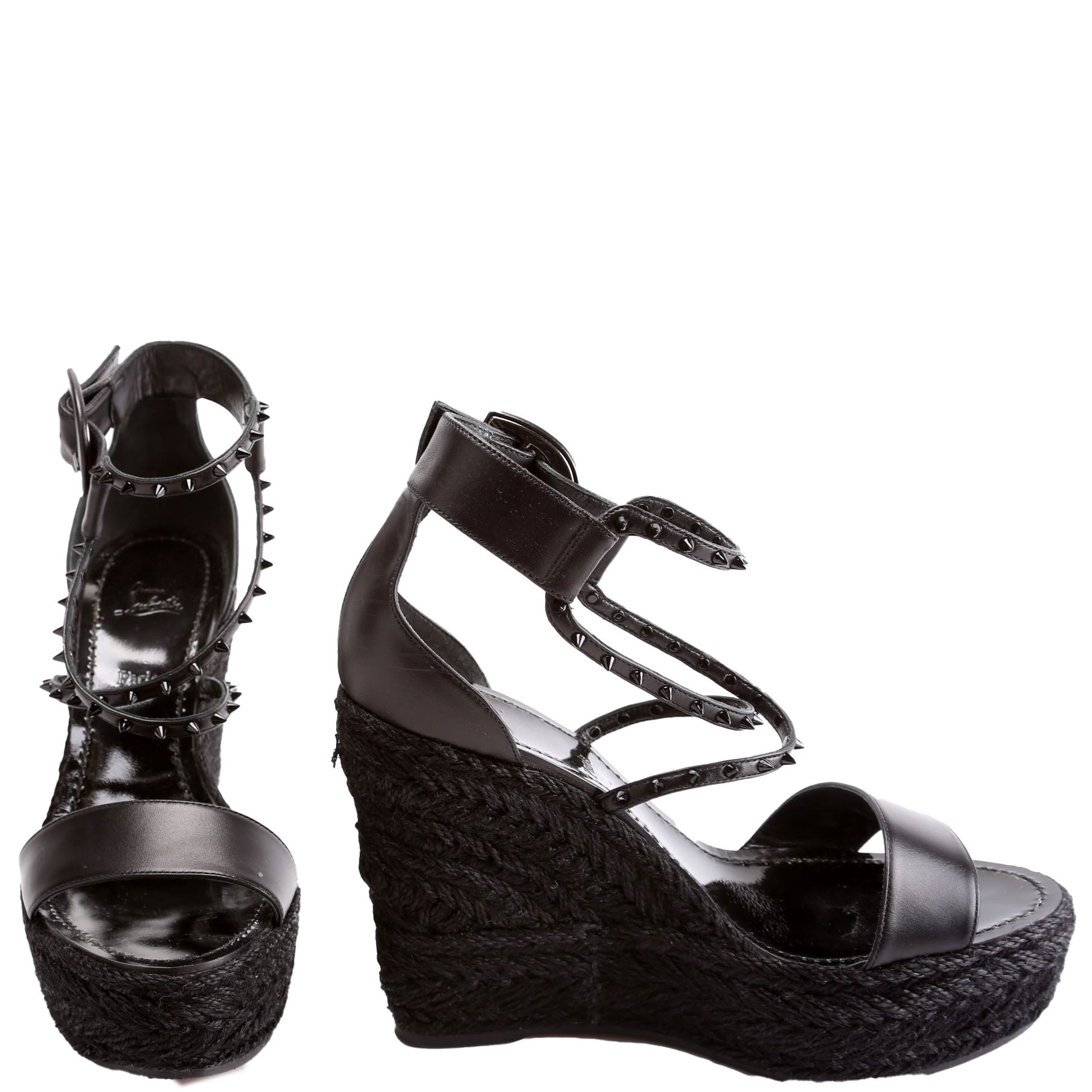 Chocazeppa Spikes 120 Wedges Size 38 Black