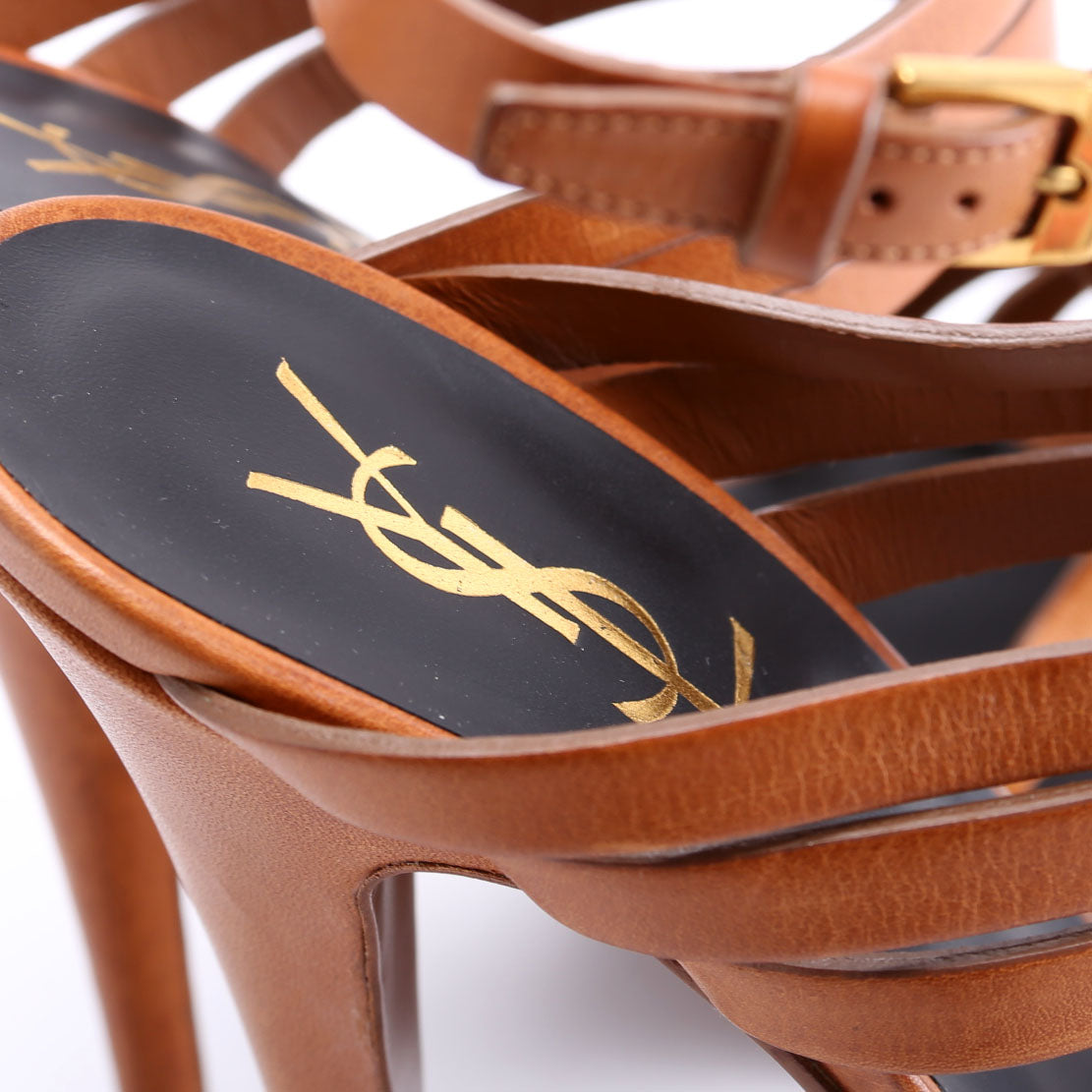 Tribute Gladiator Sandal Heels Size 40 Brown