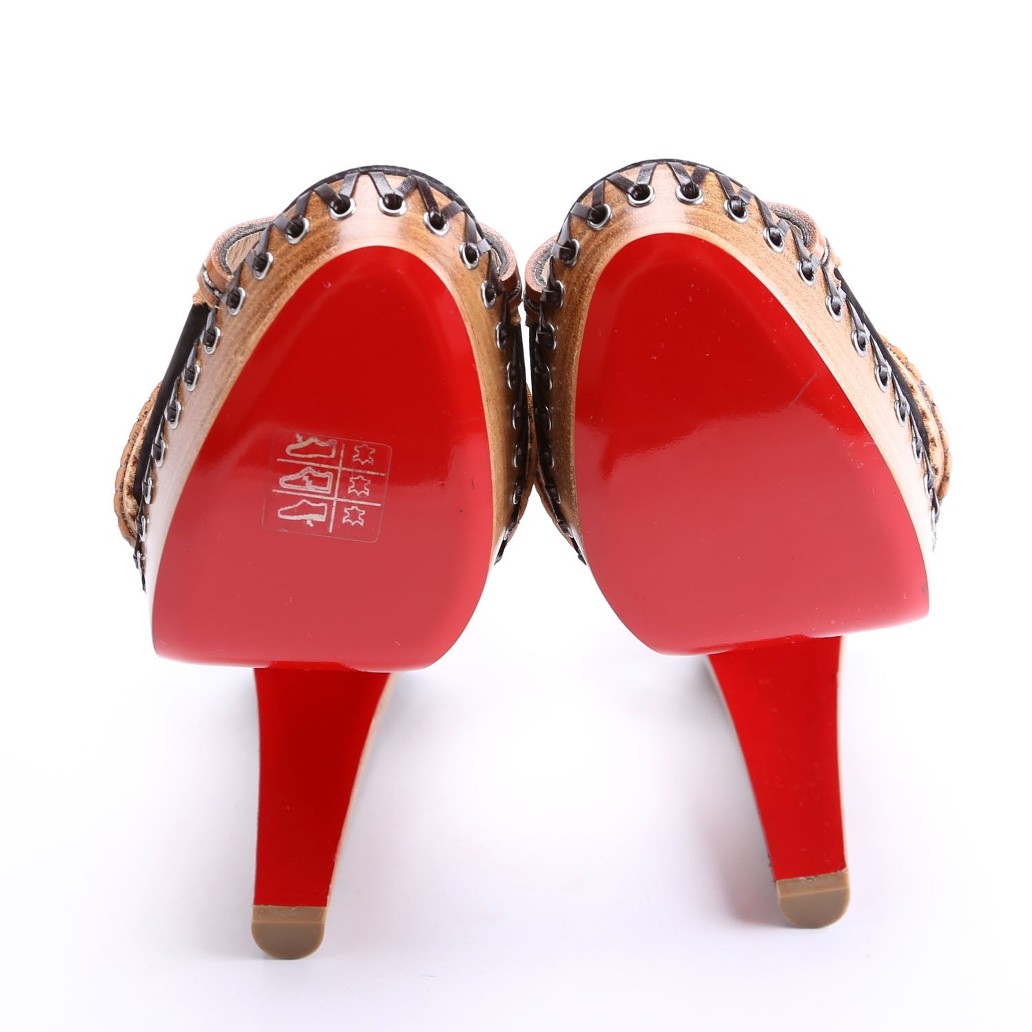 Trepi Platform Sandals 140MM Size 41 Brown/Black