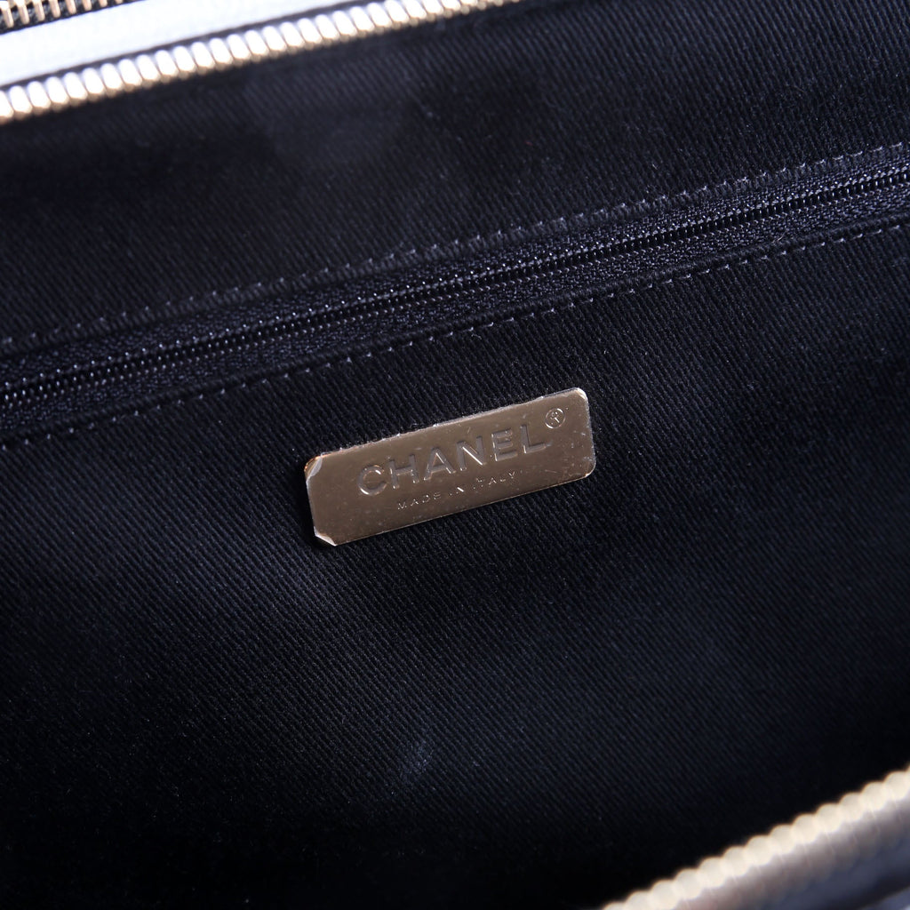 Business Briefcase Large Caviar Black/Gold