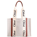 Woody Ribbon Tote Medium Beige/Brown