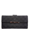 112715 GG Canvas Continental Wallet
