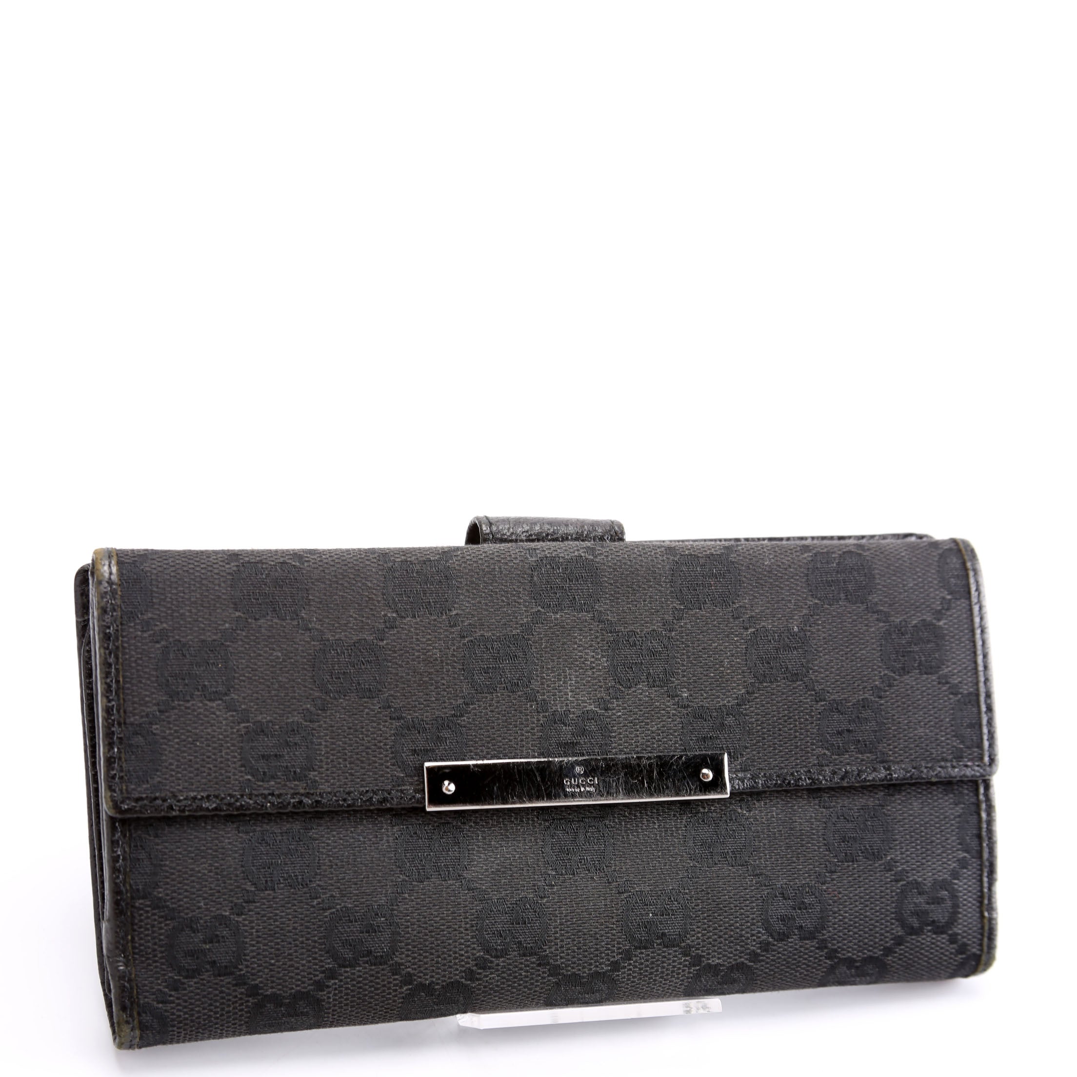 112715 GG Canvas Continental Wallet