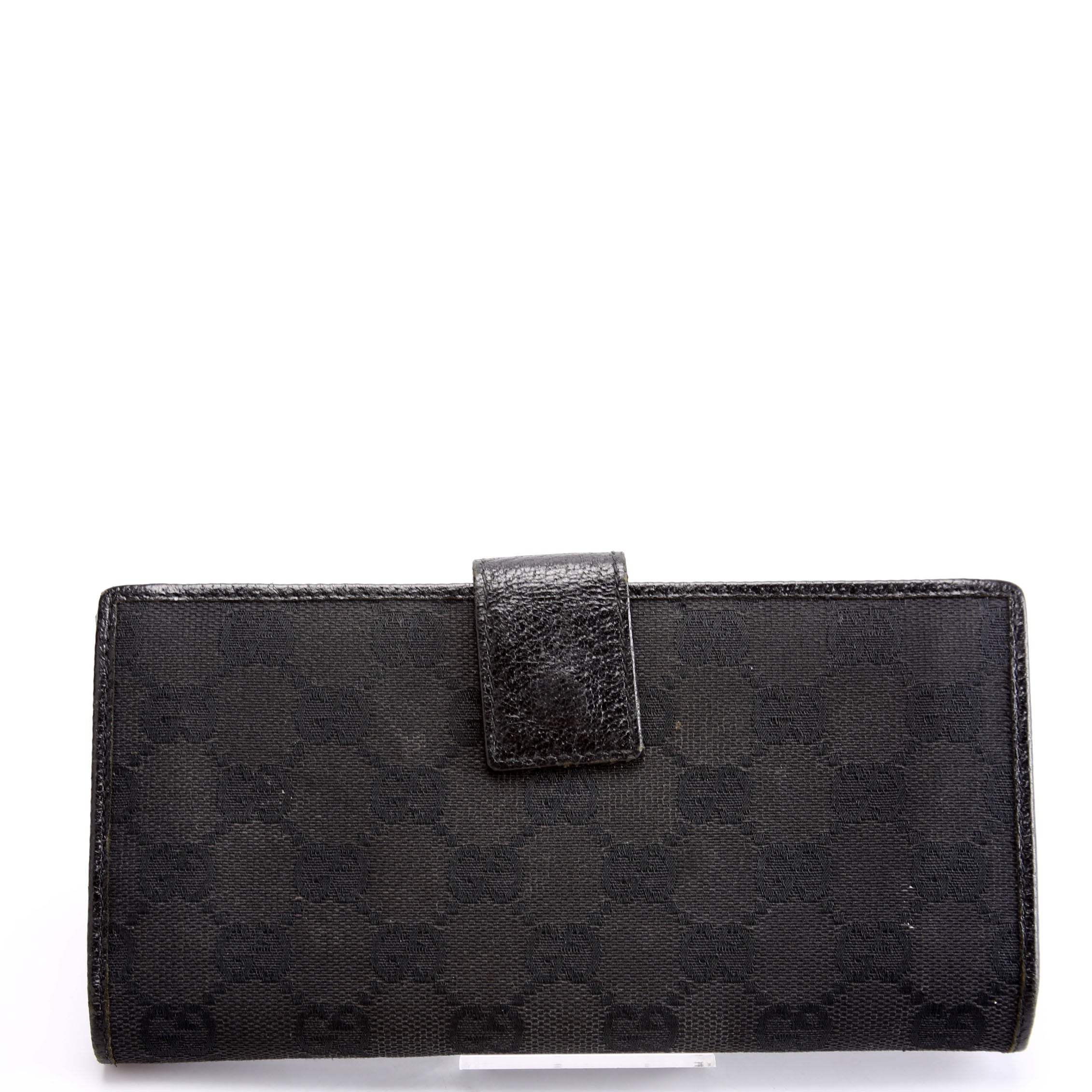 112715 GG Canvas Continental Wallet
